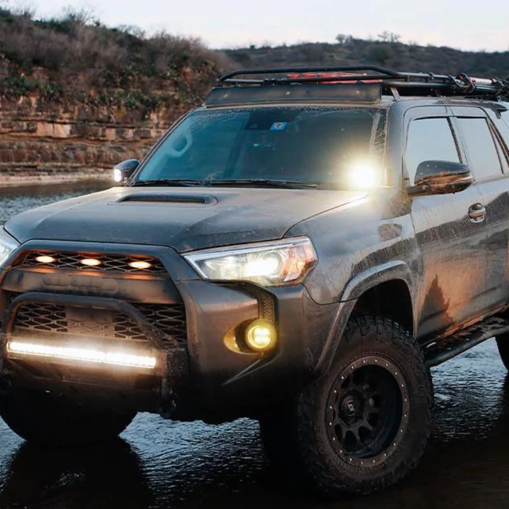 Cali Raised Low Profile LED Ditch Light Brackets Kit for 4Runner (2010-2024) - Image 10