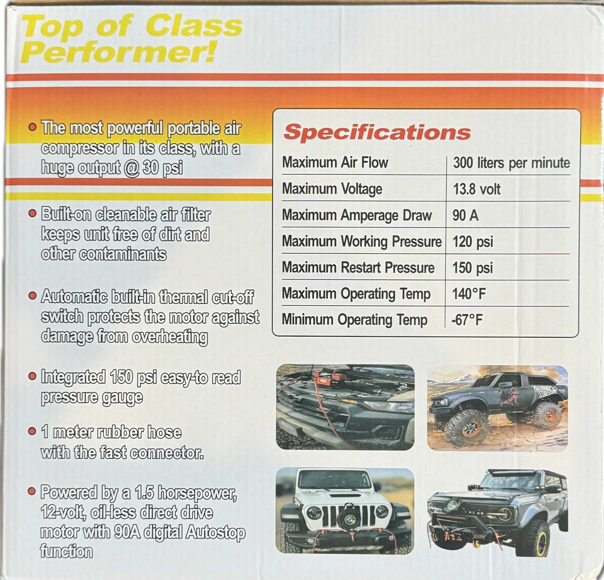 Digital Combo Pac 300LPM 12V Twin Cylinder Heavy Duty Offroad, Overland Air Compressor - Image 7