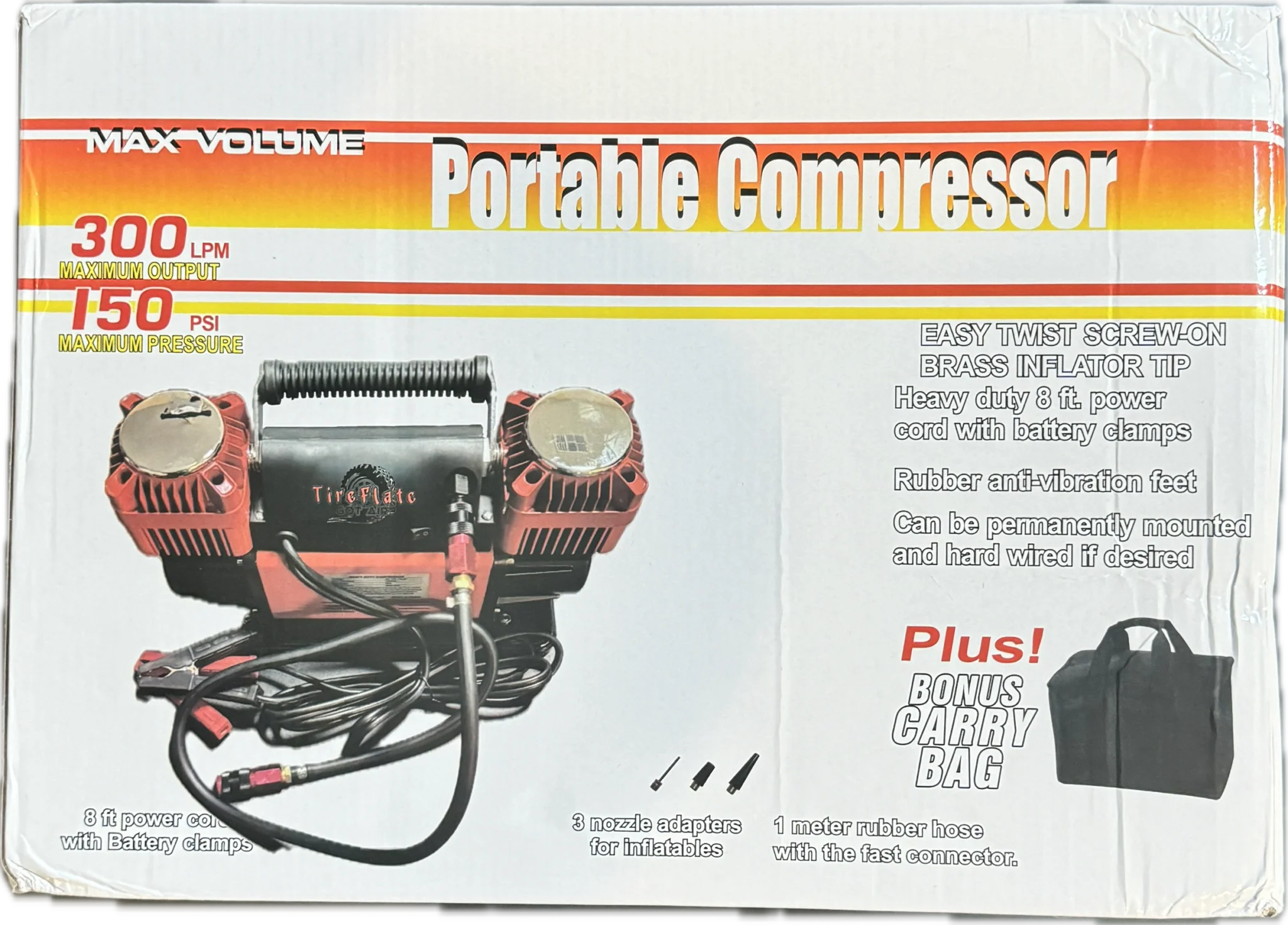 Digital Combo Pac 300LPM 12V Twin Cylinder Heavy Duty Offroad, Overland Air Compressor - Image 8