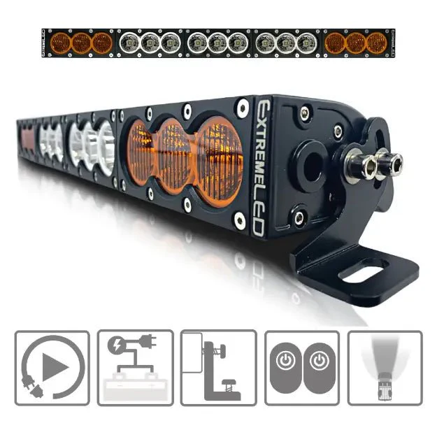 Extreme LED X6 Series Amber and White LED Light Bars (All Sizes) - Image 11