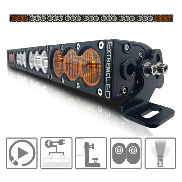 Extreme LED X6 Series Amber and White LED Light Bars (All Sizes) - Image 15
