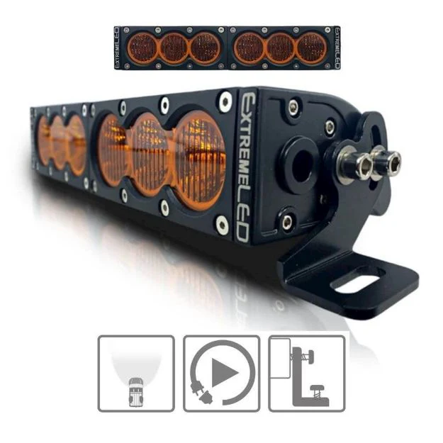 Extreme LED X6 Series Amber and White LED Light Bars (All Sizes) - Image 8