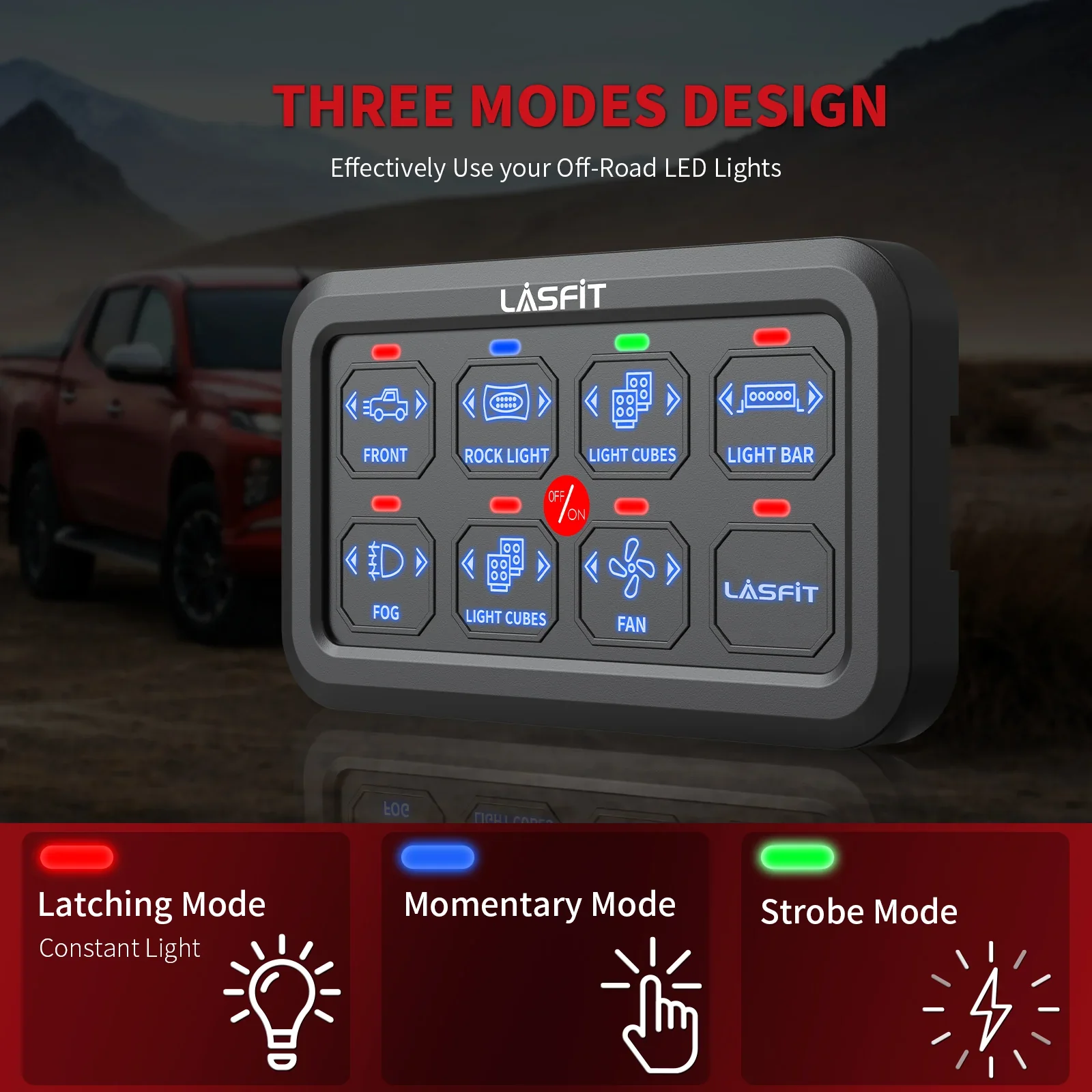 Lasfit 8 Gang Switch Control Panel - Image 4
