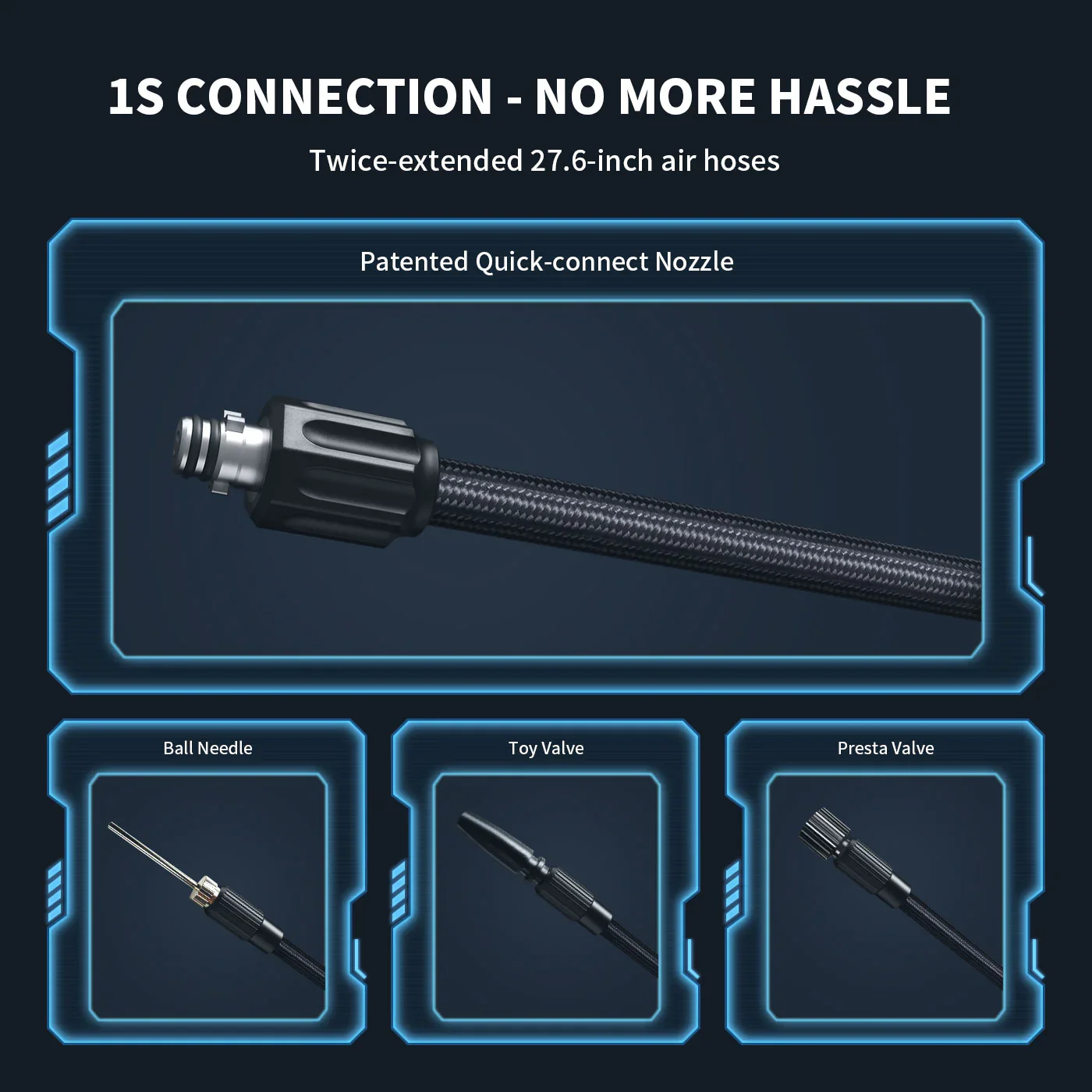 Lasfit Air TK1 Portable Cordless Dual-Pump Compressor - Image 6