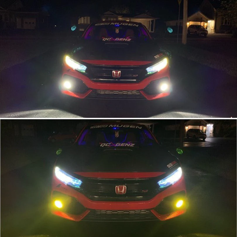 Lasfit LD Plus Switchback H8 H11 H16 LED Fog Light Bulbs Flip Chip 60W 2 Modes | 2 Bulbs - Image 4