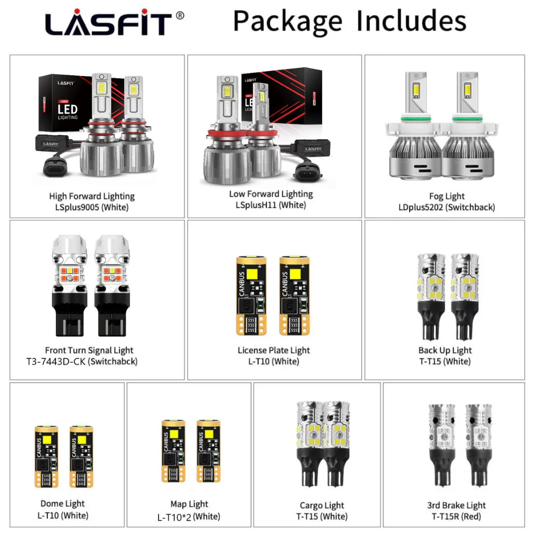 Lasfit LED Bulbs for GMC Canyon (2015-2022) - Image 12
