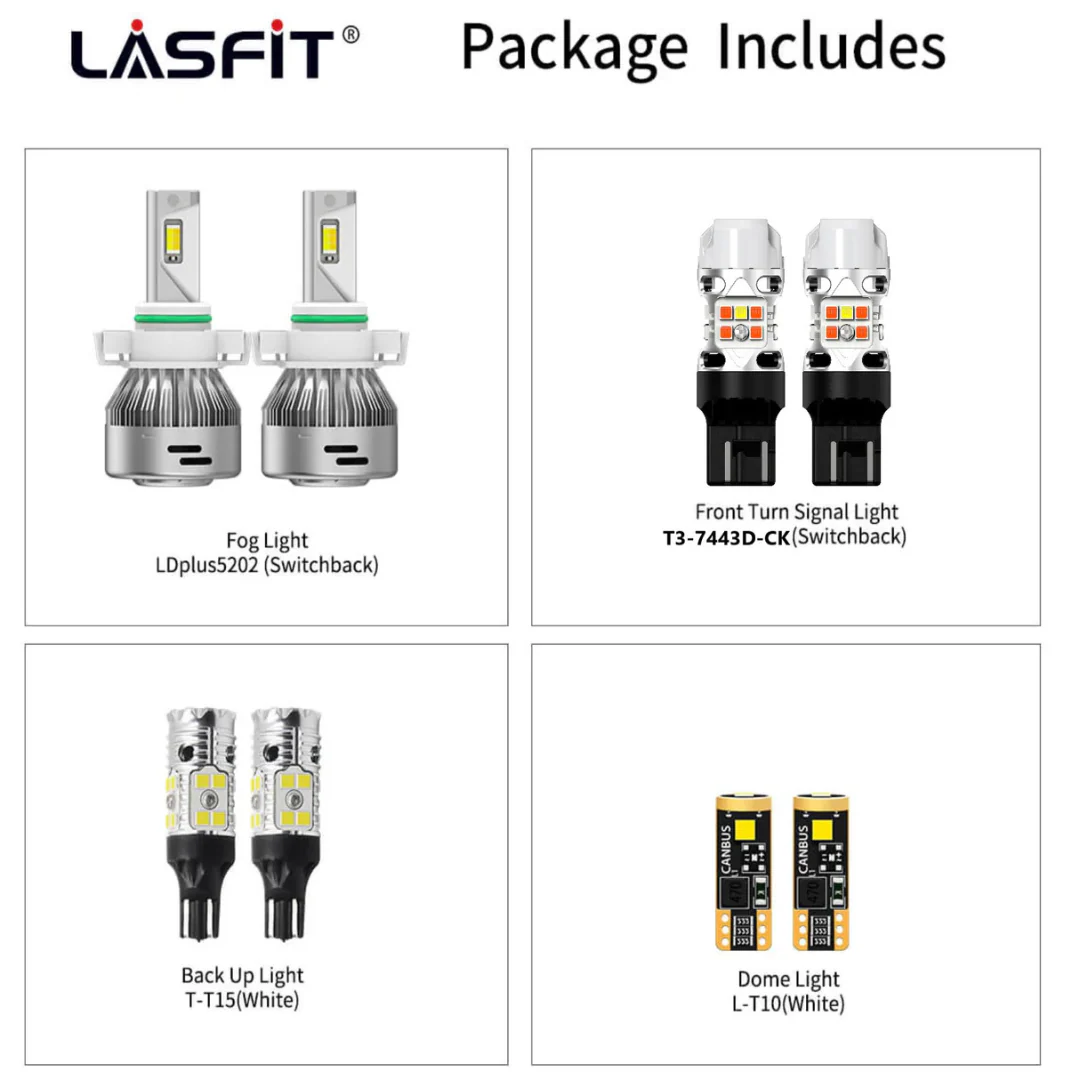 Lasfit LED Exterior Bulbs for Jeep Gladiator (2020-2024) - Image 6