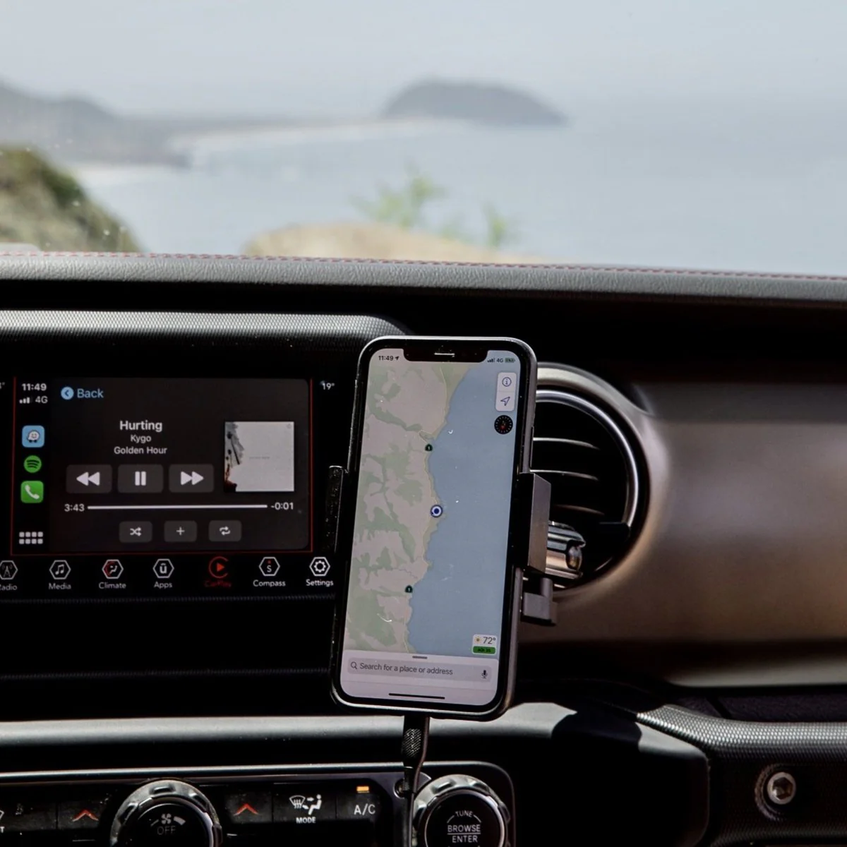 Offroam Phone Mount Kit for Jeep Wrangler & Gladiator - Image 8