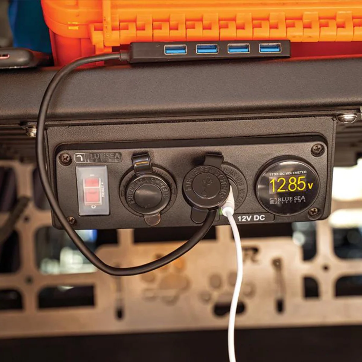 Rago Fabrication Blue Sea Systems 12v Accessory Panel Mount For 4Runner (2010-2023) - Image 9