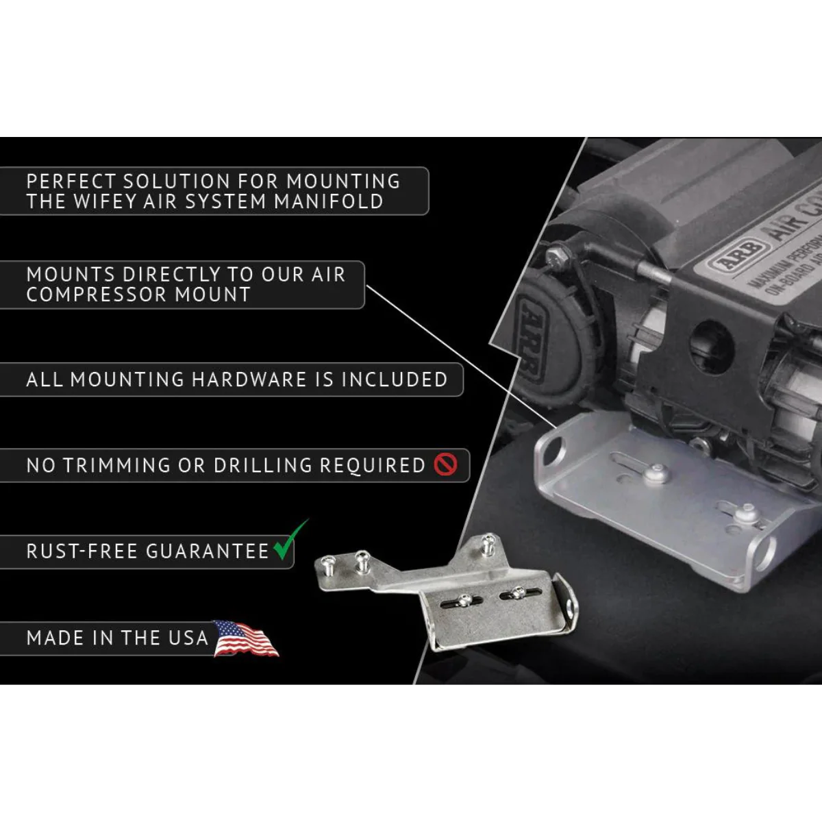 Rago Fabrication Wifey Block Mount for Tacoma (2016-2023) - Image 3