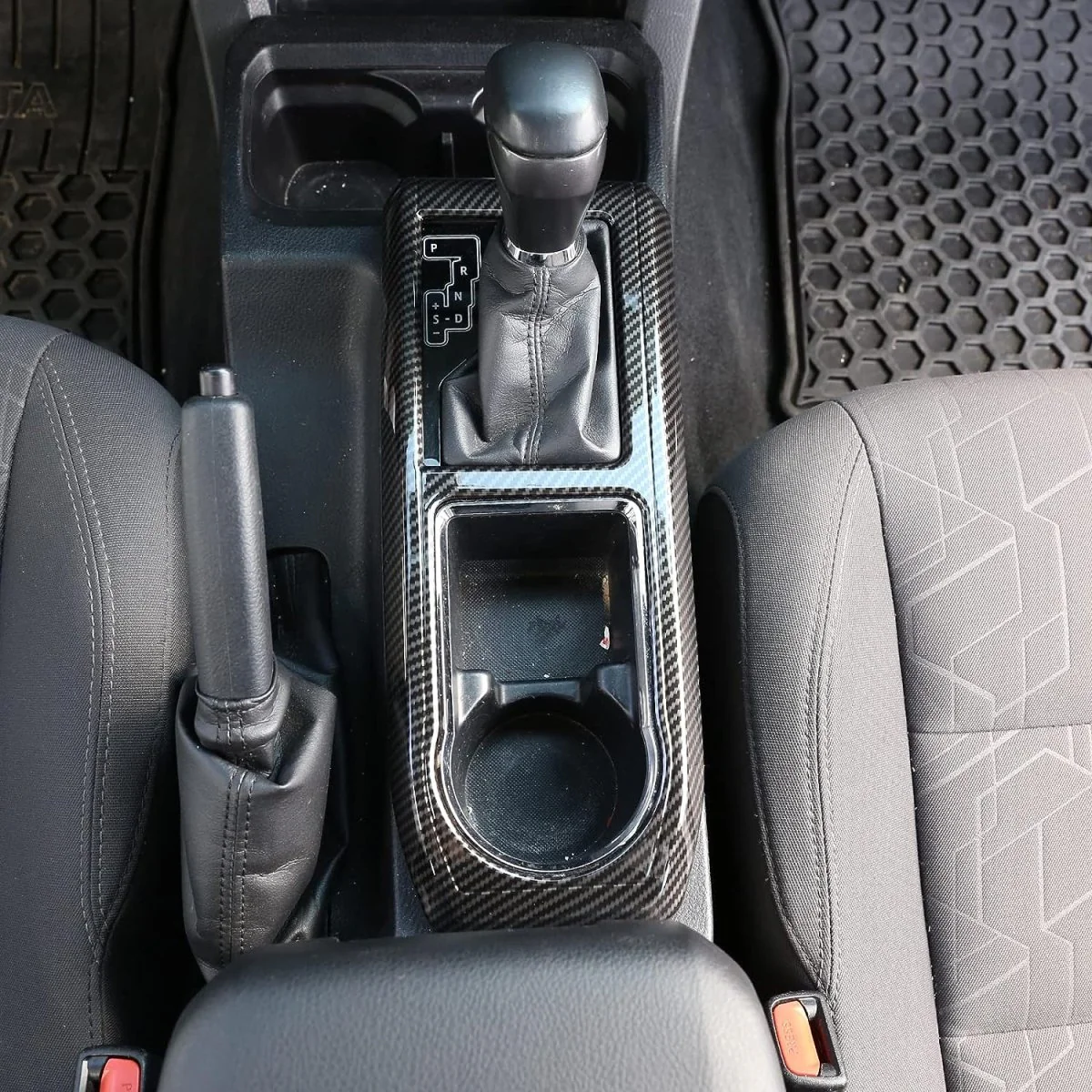 Shifter and Cup Holder Trim Cover for 2016-2023 Tacoma - Image 12