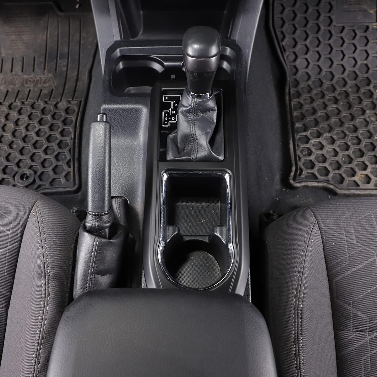 Shifter and Cup Holder Trim Cover for 2016-2023 Tacoma - Image 7