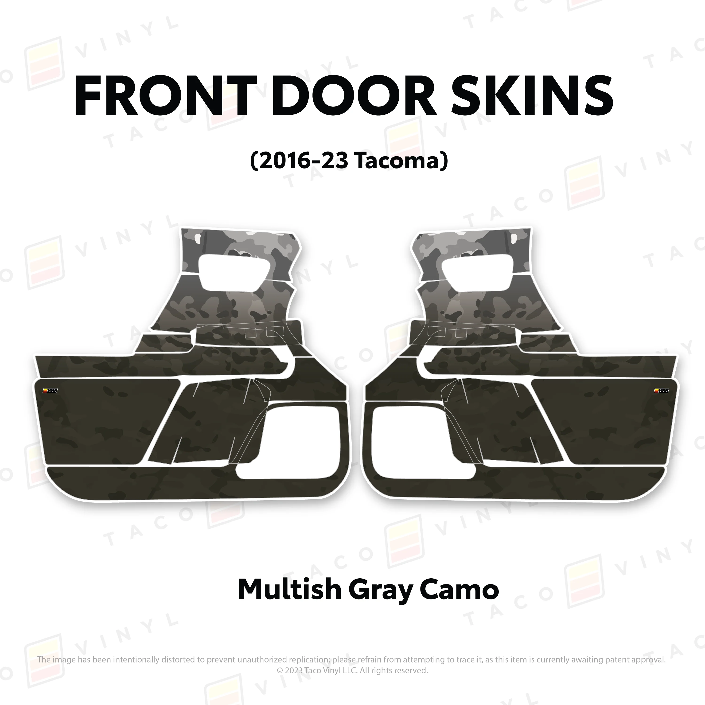 Taco Vinyl Door Skins for Tacoma (2016-2023) - Image 10