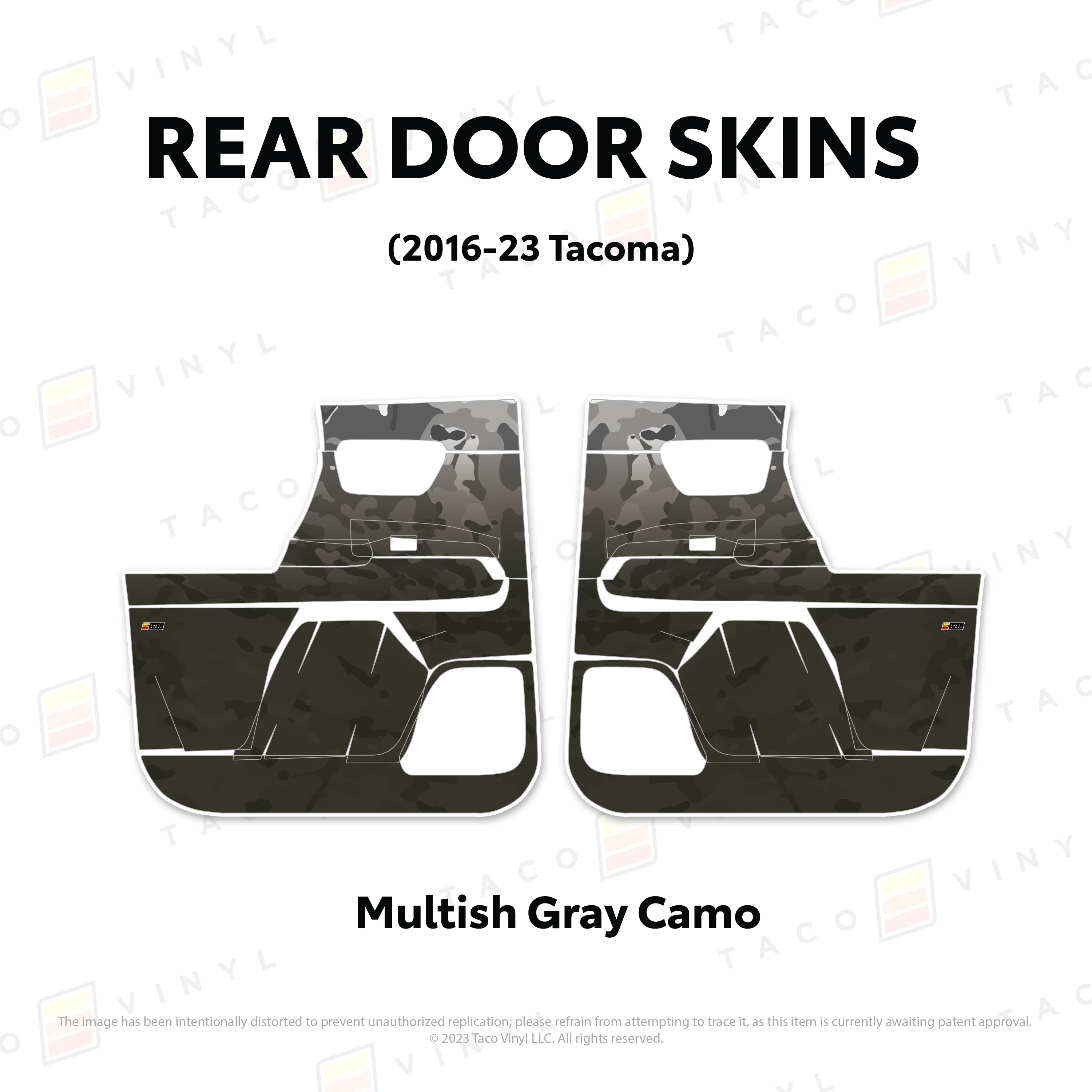 Taco Vinyl Door Skins for Tacoma (2016-2023) - Image 11