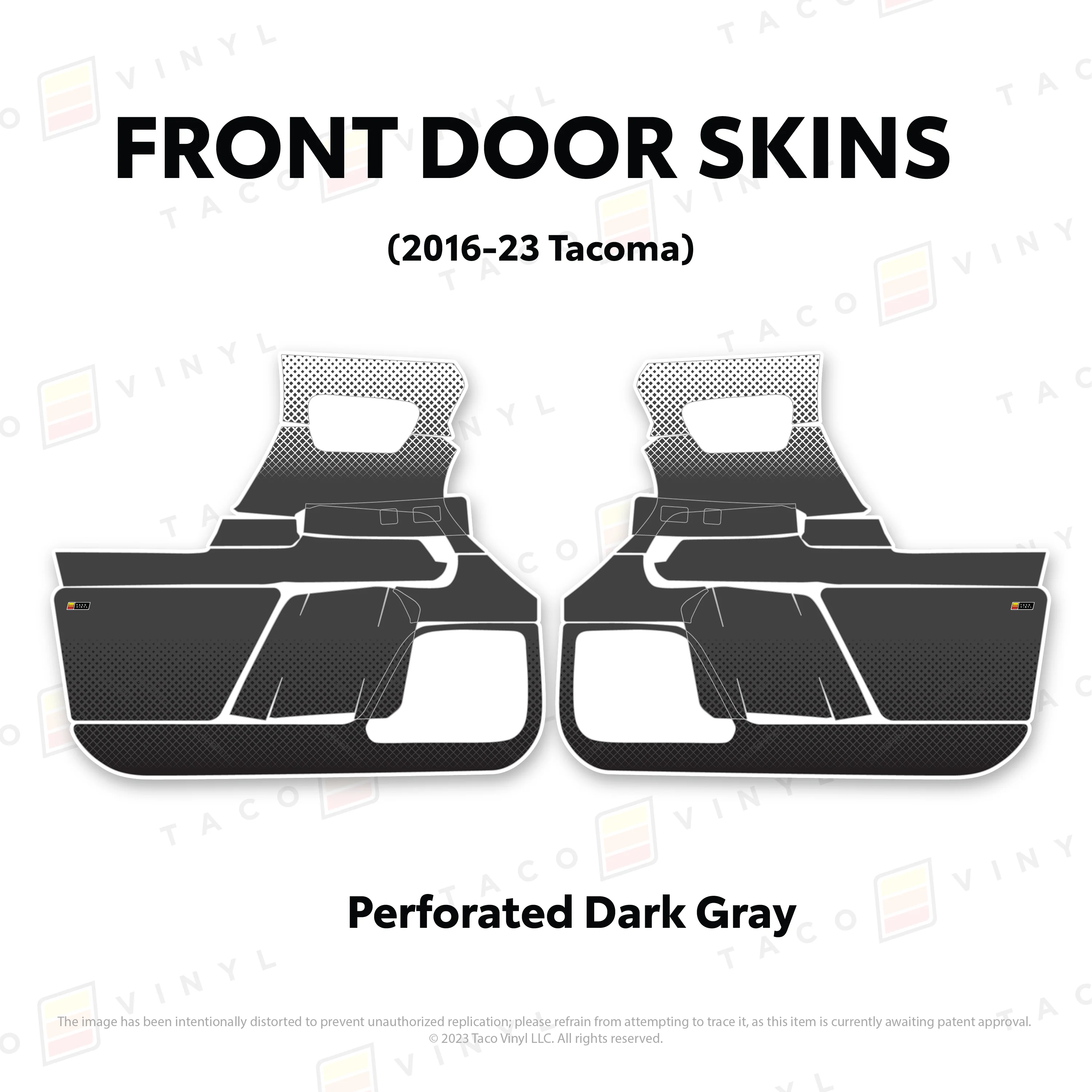 Taco Vinyl Door Skins for Tacoma (2016-2023) - Image 16