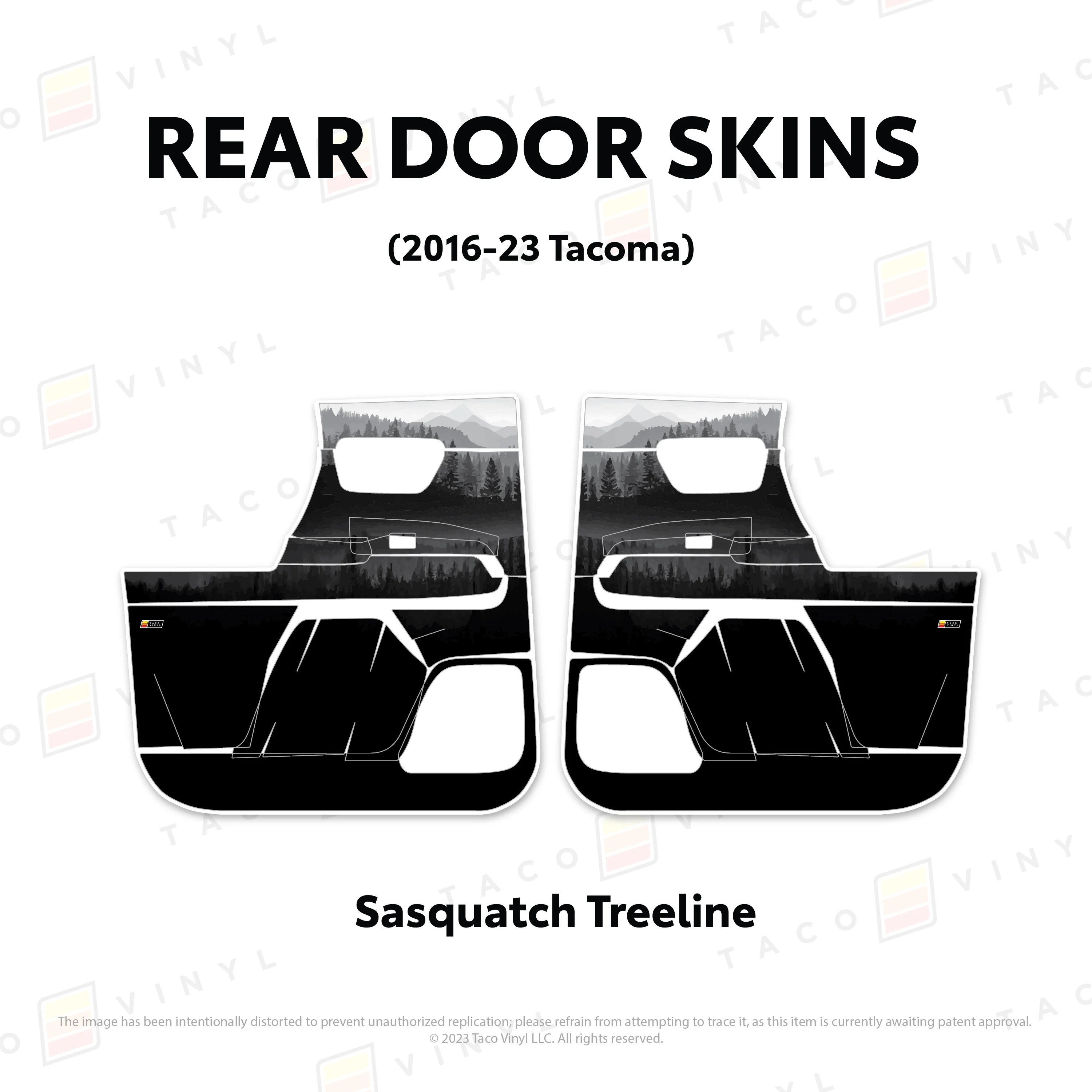 Taco Vinyl Door Skins for Tacoma (2016-2023) - Image 20
