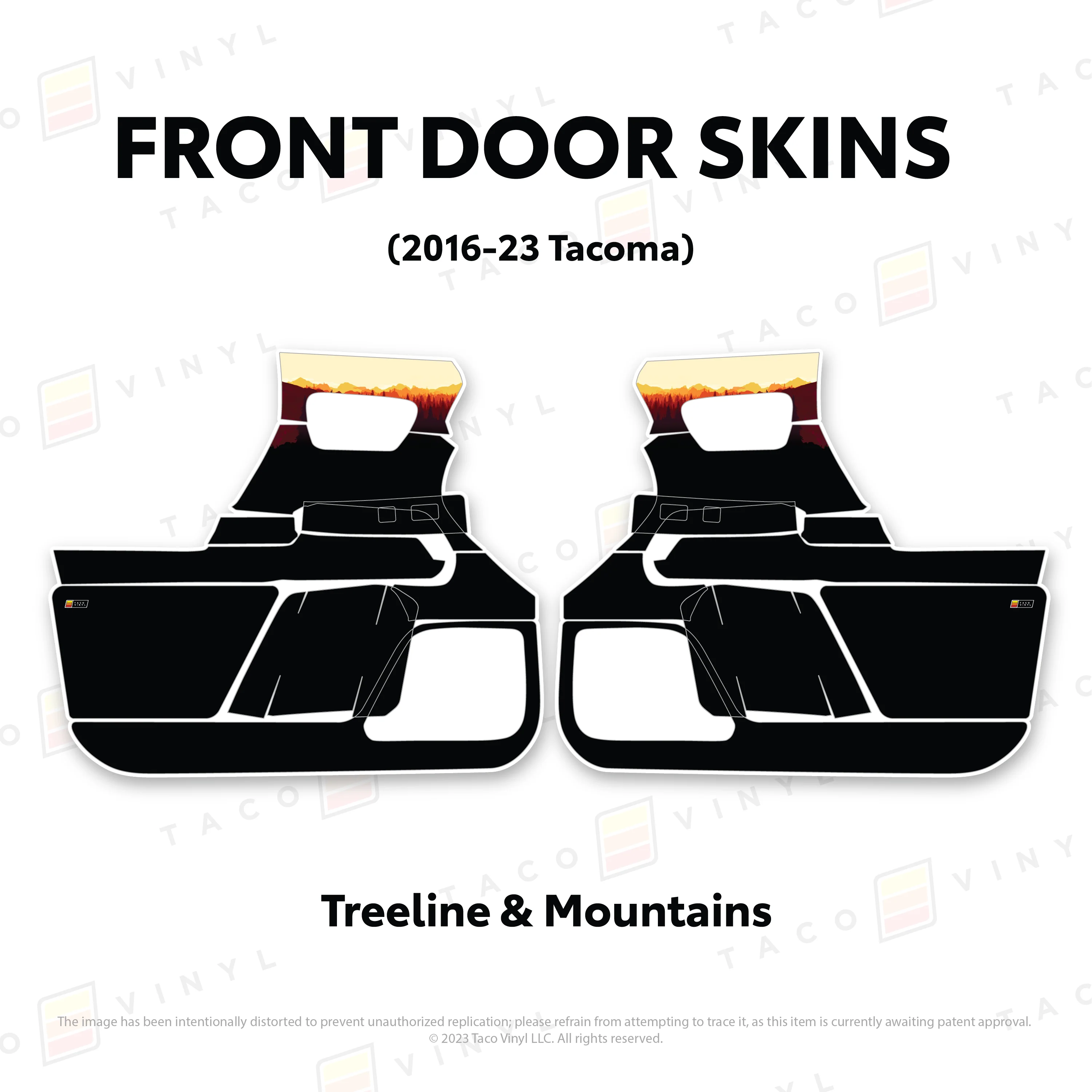 Taco Vinyl Door Skins for Tacoma (2016-2023) - Image 28