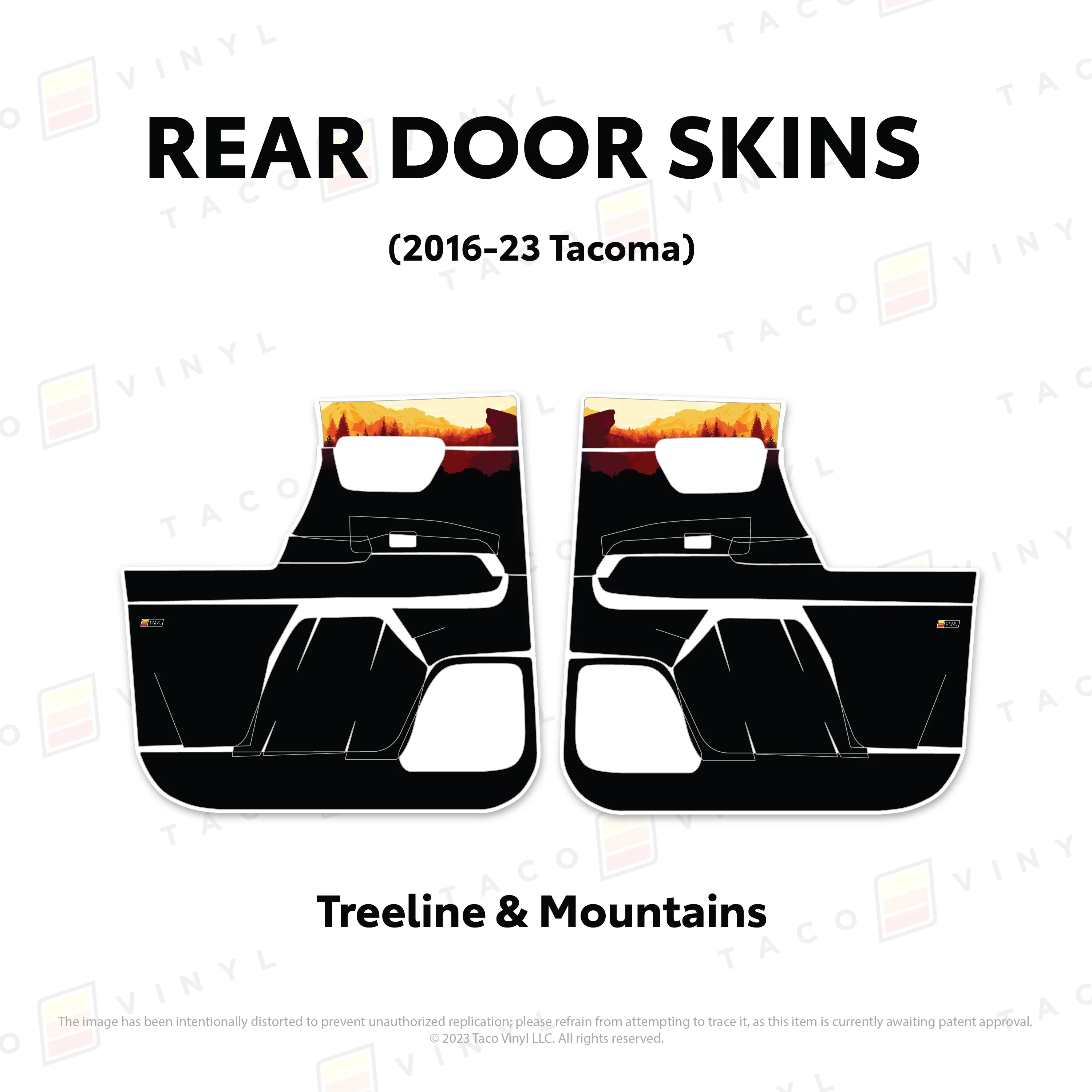 Taco Vinyl Door Skins for Tacoma (2016-2023) - Image 29