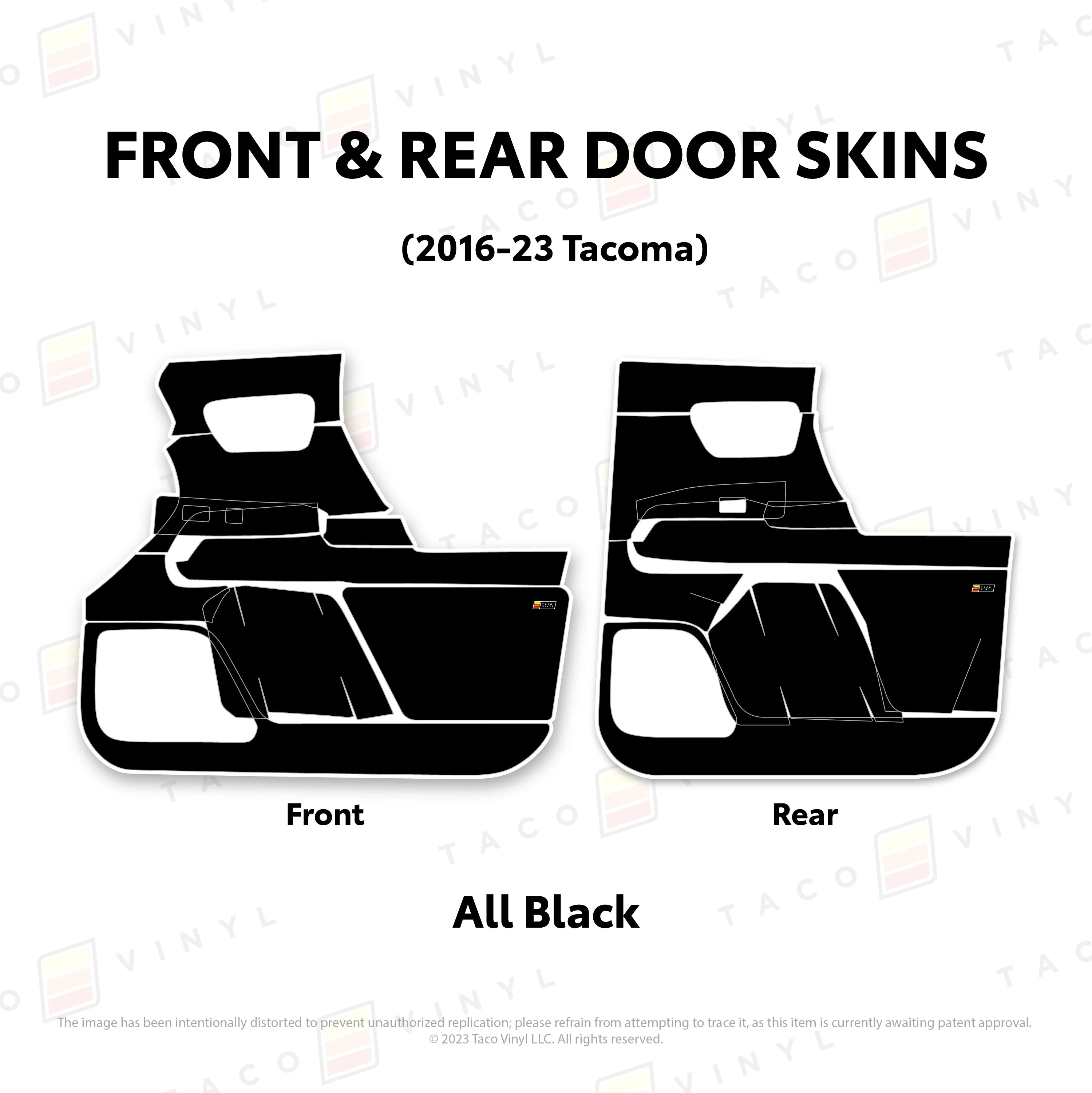Taco Vinyl Door Skins for Tacoma (2016-2023) - Image 30