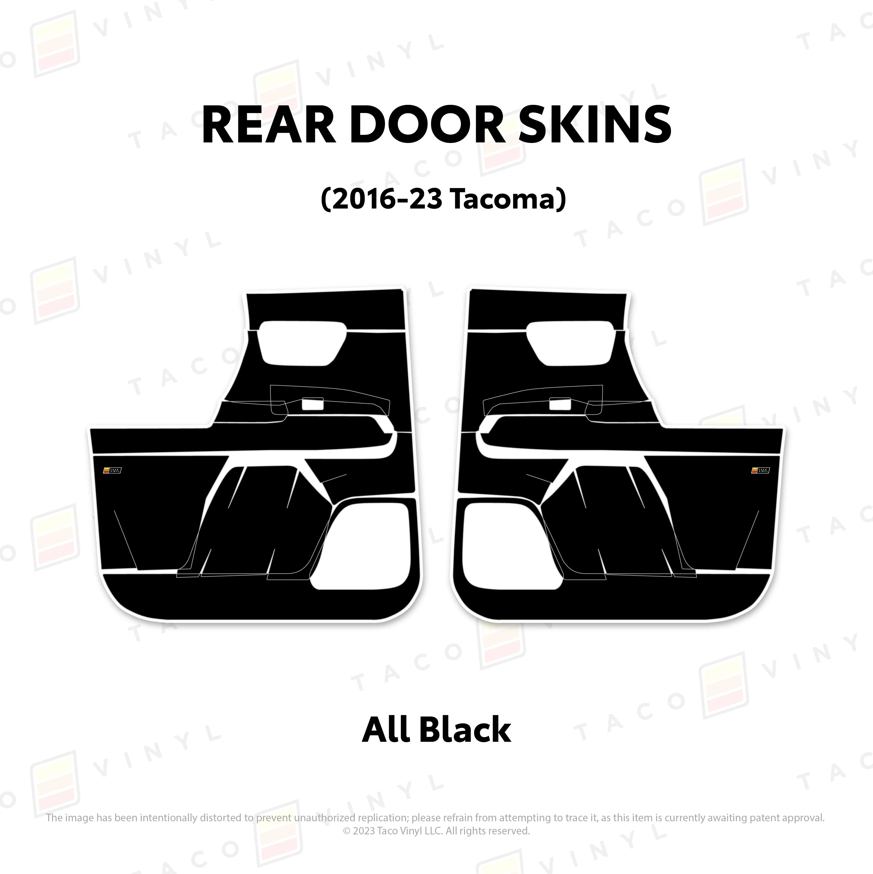 Taco Vinyl Door Skins for Tacoma (2016-2023) - Image 32
