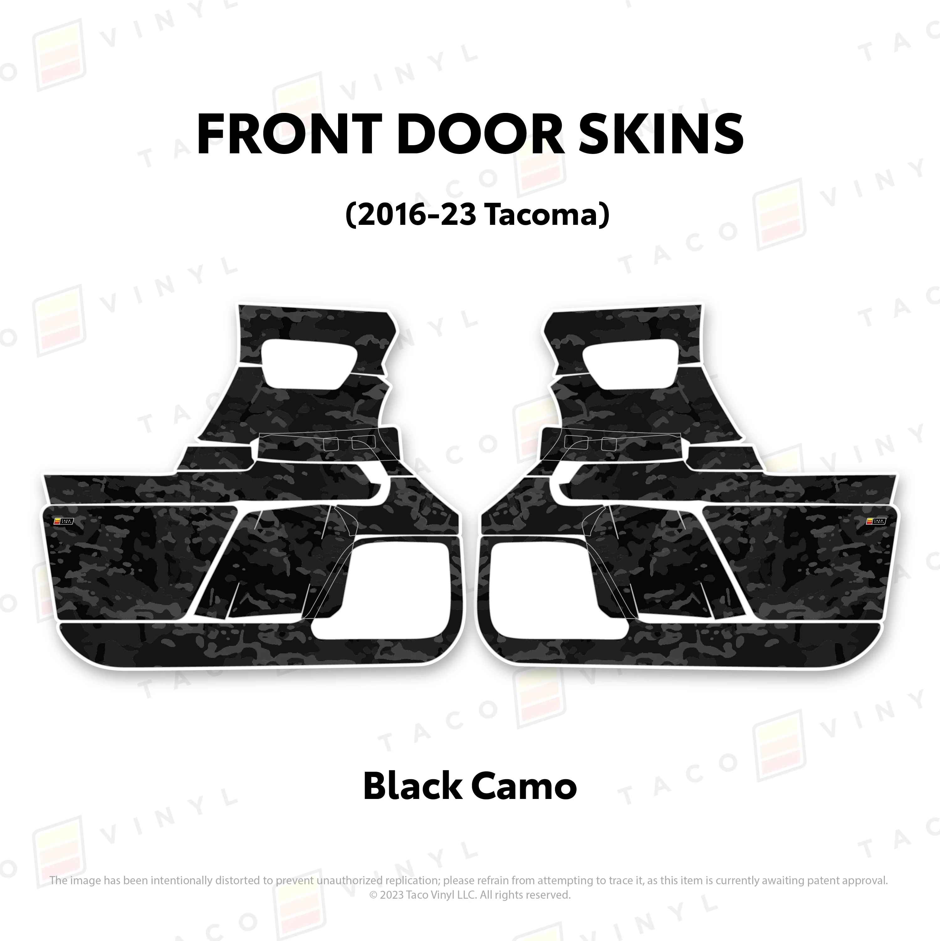 Taco Vinyl Door Skins for Tacoma (2016-2023) - Image 34
