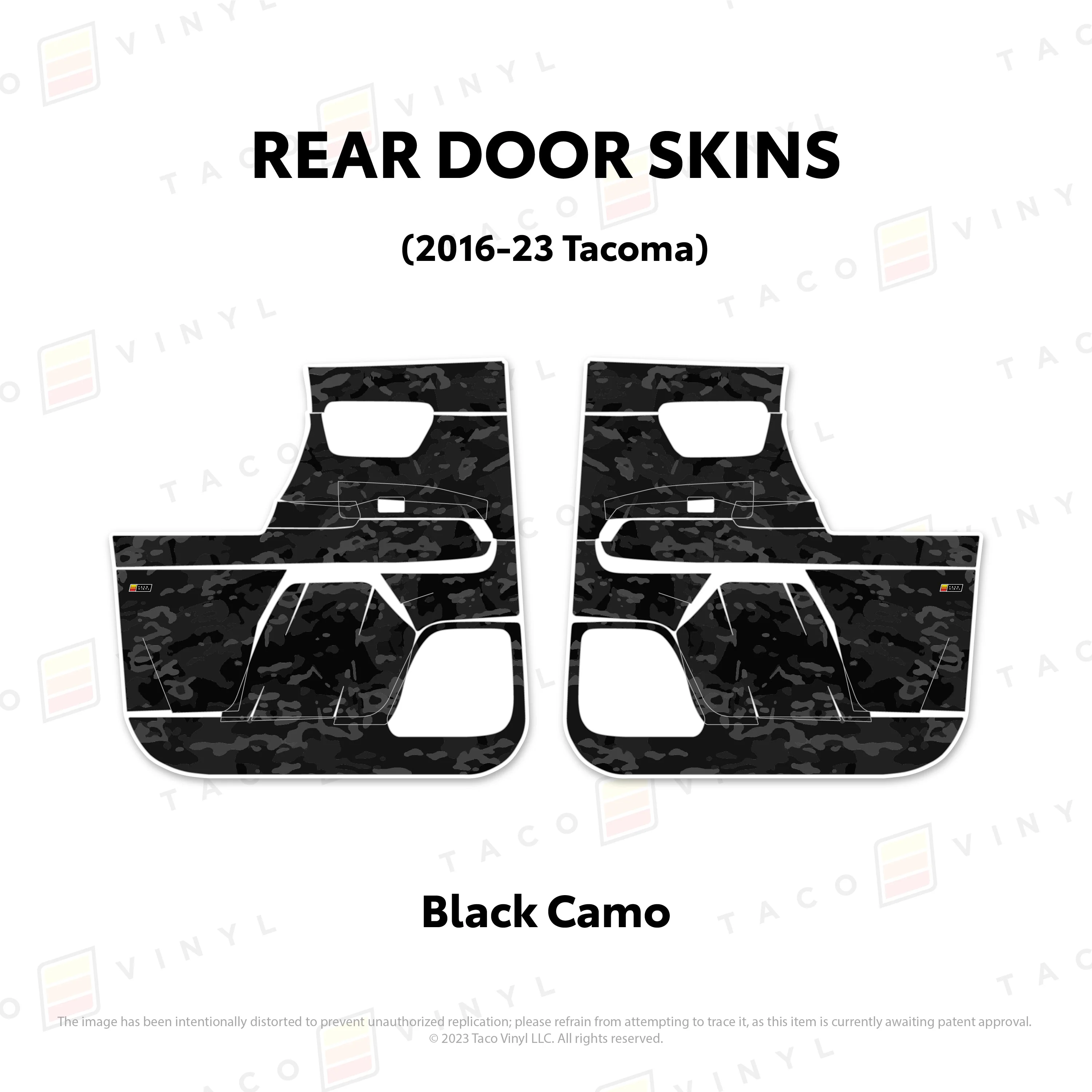 Taco Vinyl Door Skins for Tacoma (2016-2023) - Image 35