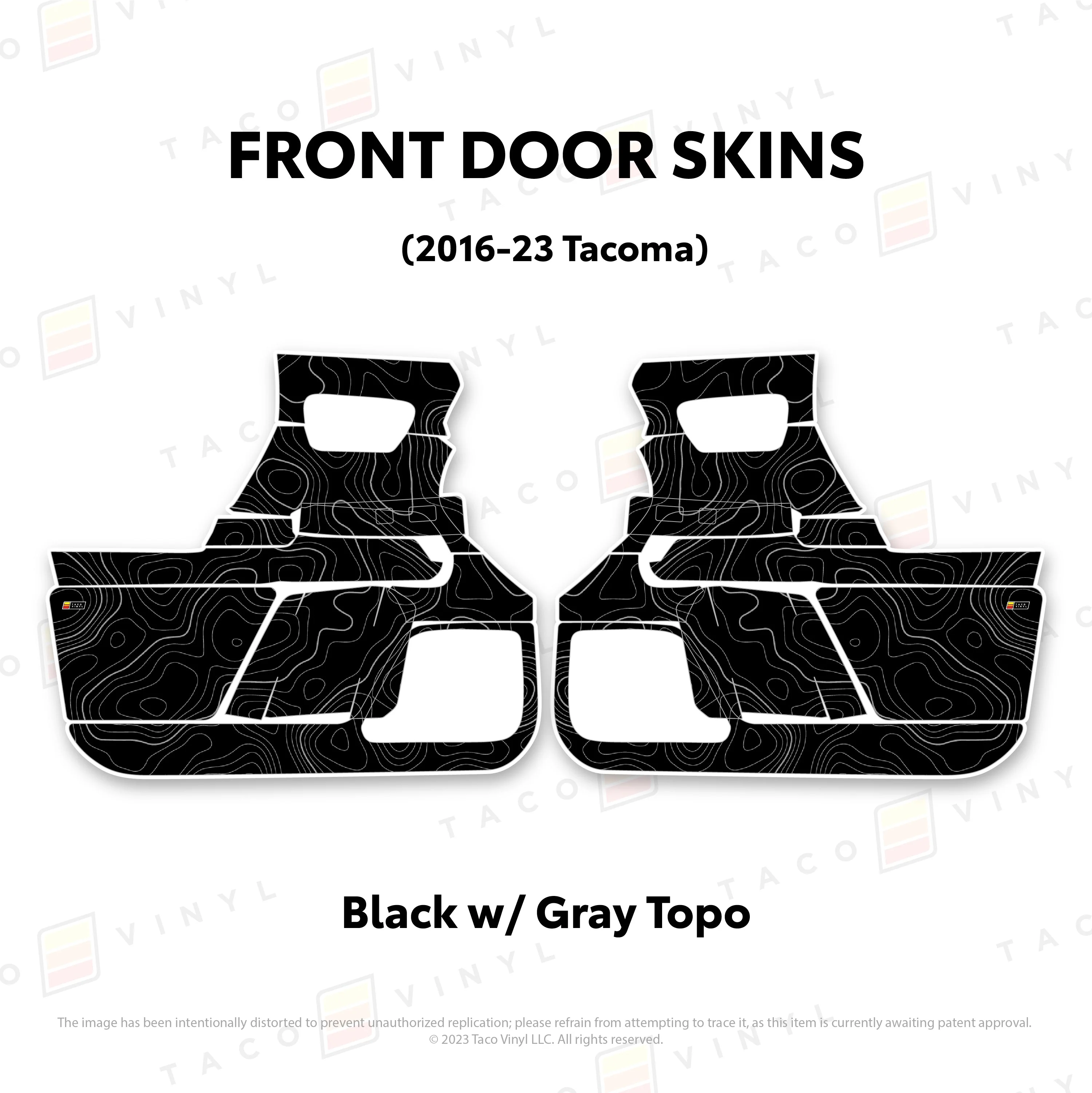 Taco Vinyl Door Skins for Tacoma (2016-2023) - Image 37