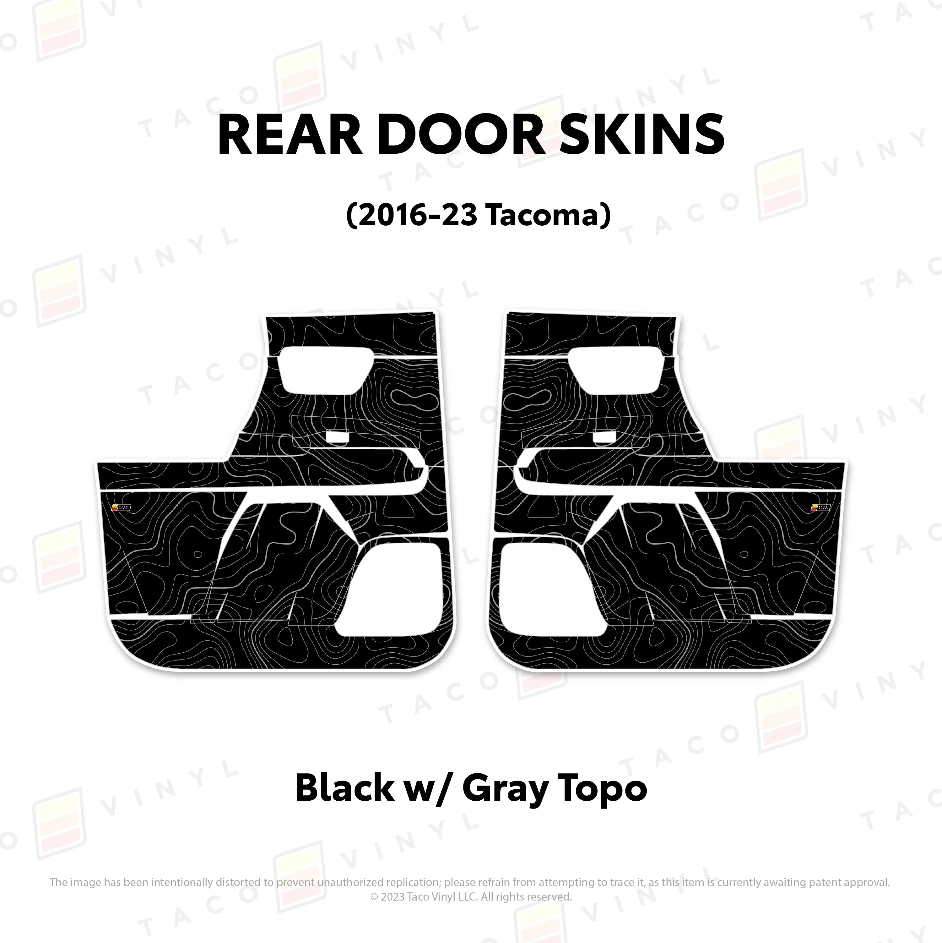 Taco Vinyl Door Skins for Tacoma (2016-2023) - Image 38