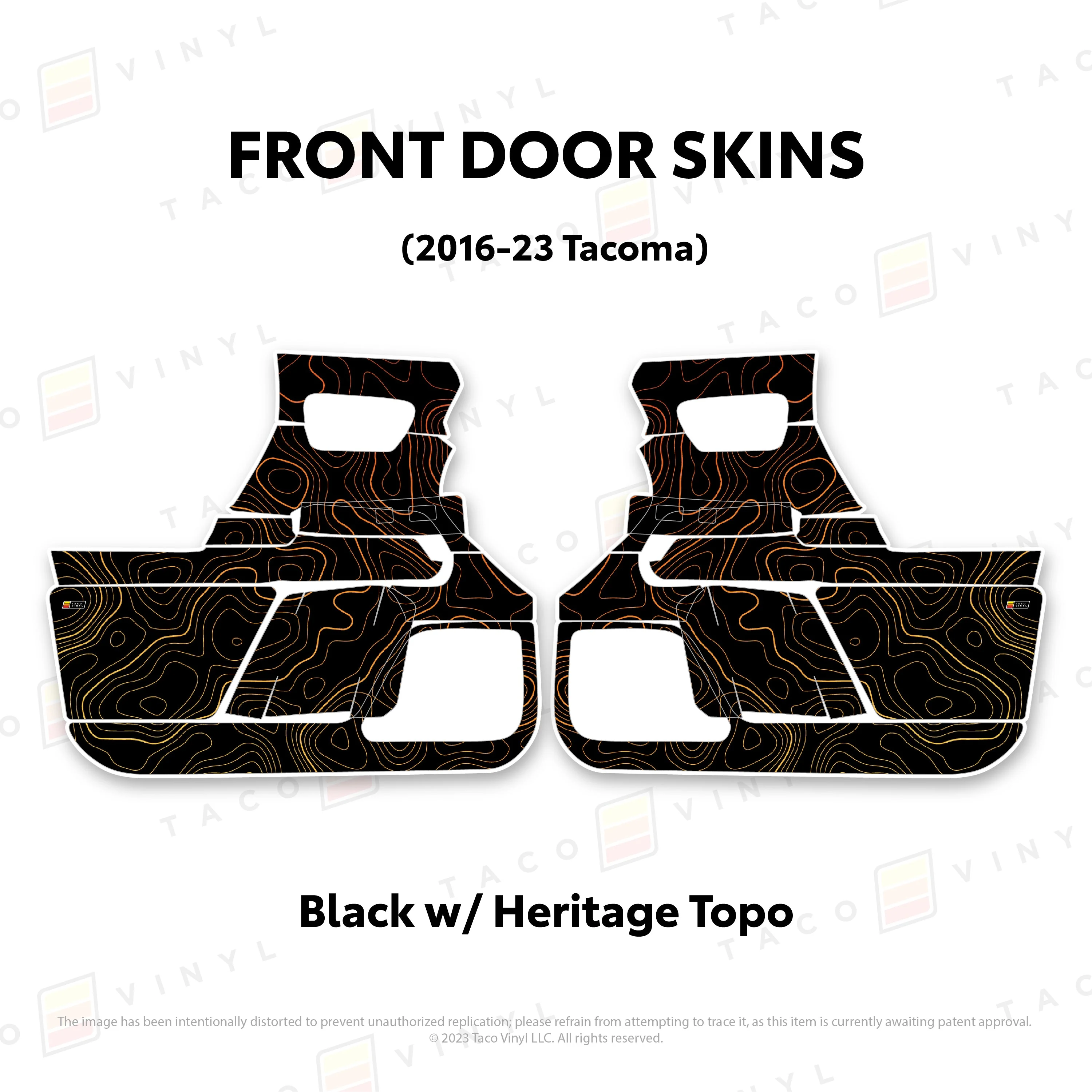 Taco Vinyl Door Skins for Tacoma (2016-2023) - Image 40
