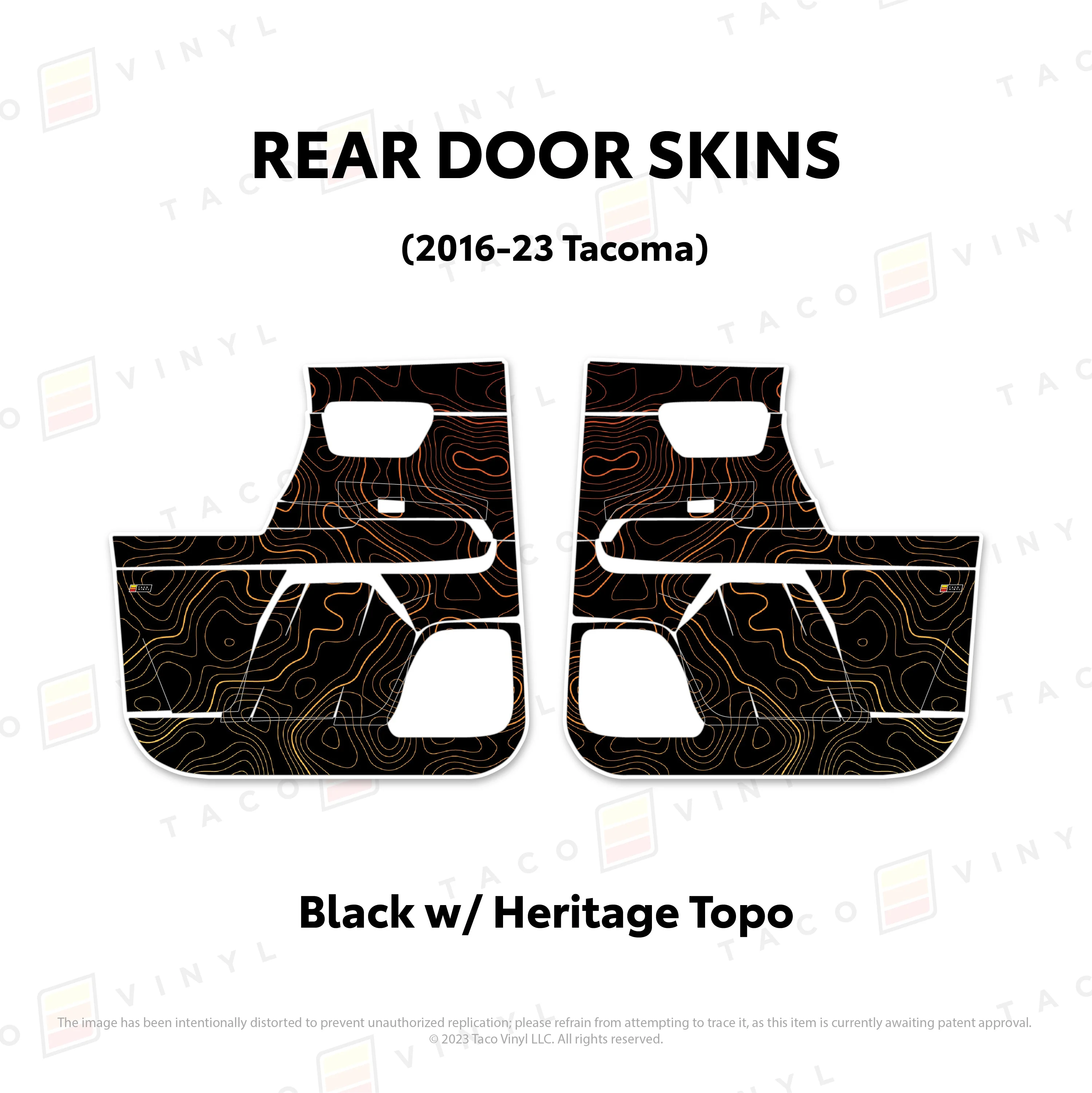 Taco Vinyl Door Skins for Tacoma (2016-2023) - Image 41