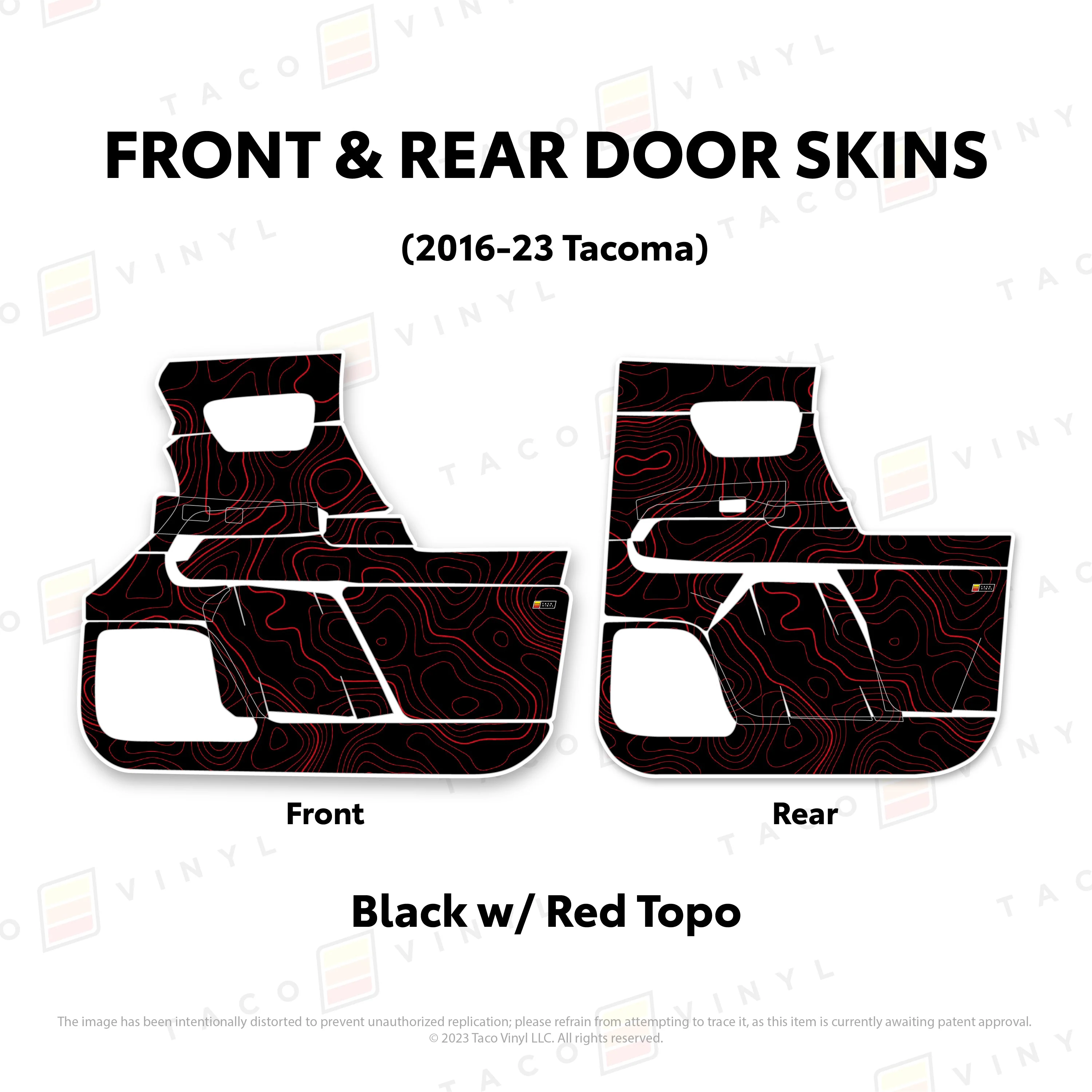 Taco Vinyl Door Skins for Tacoma (2016-2023) - Image 42
