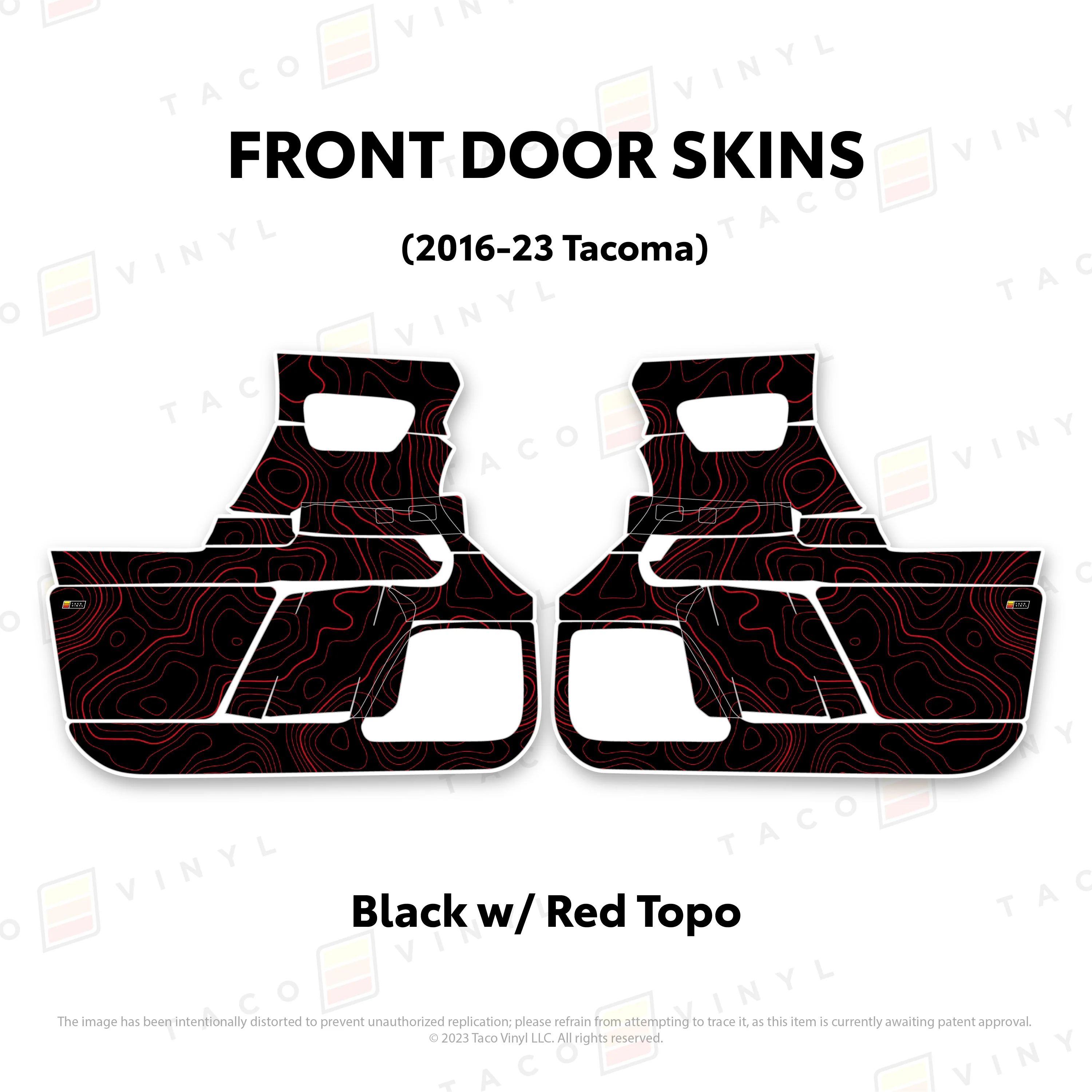 Taco Vinyl Door Skins for Tacoma (2016-2023) - Image 43