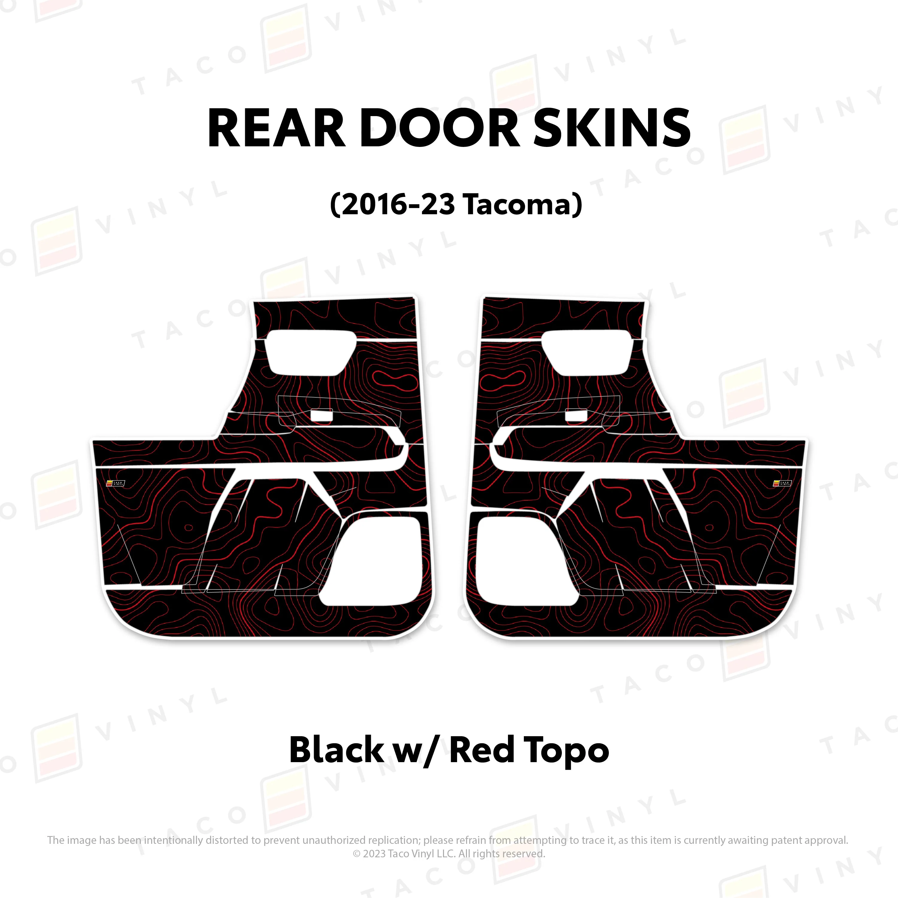 Taco Vinyl Door Skins for Tacoma (2016-2023) - Image 44