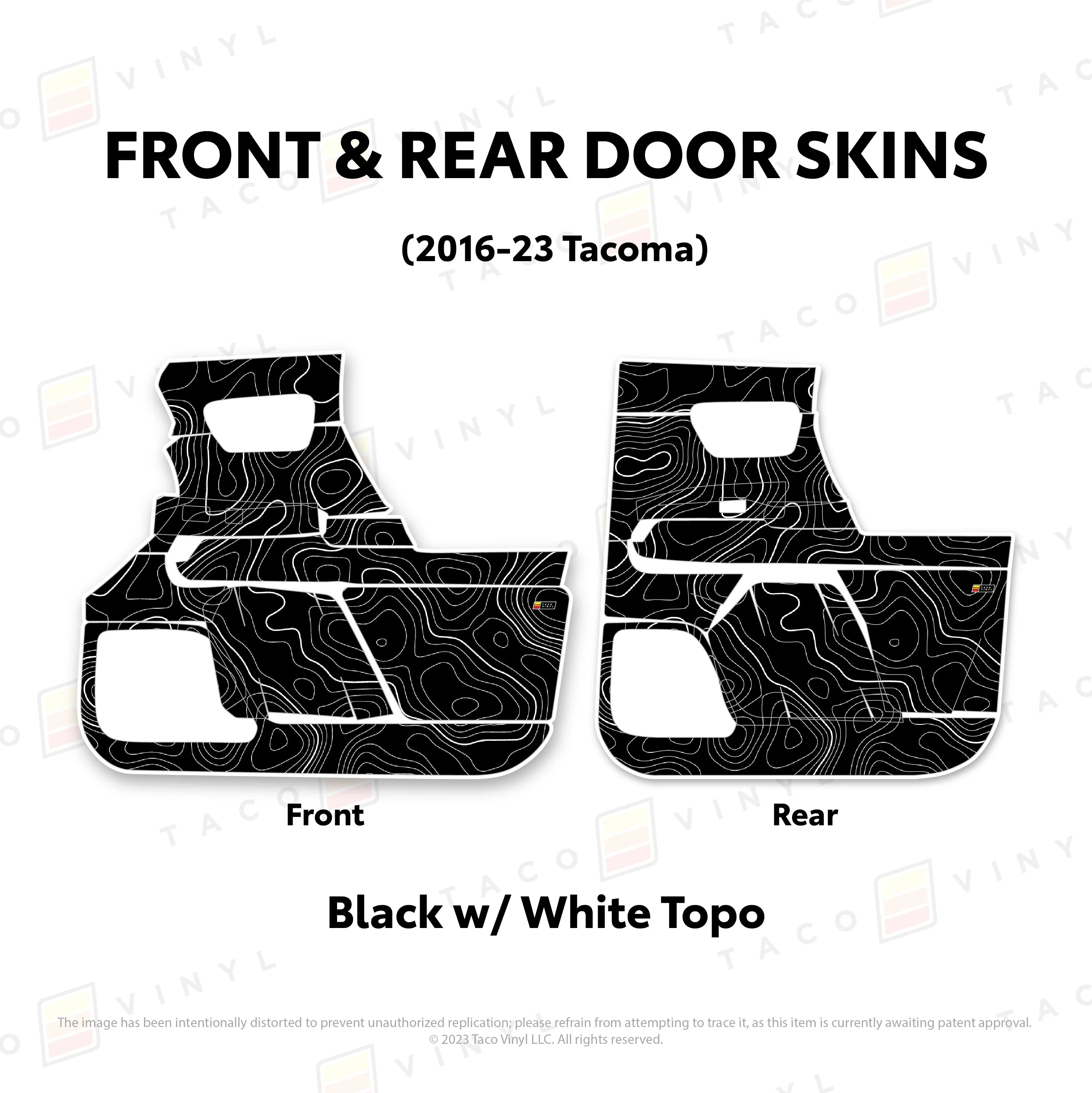 Taco Vinyl Door Skins for Tacoma (2016-2023) - Image 45