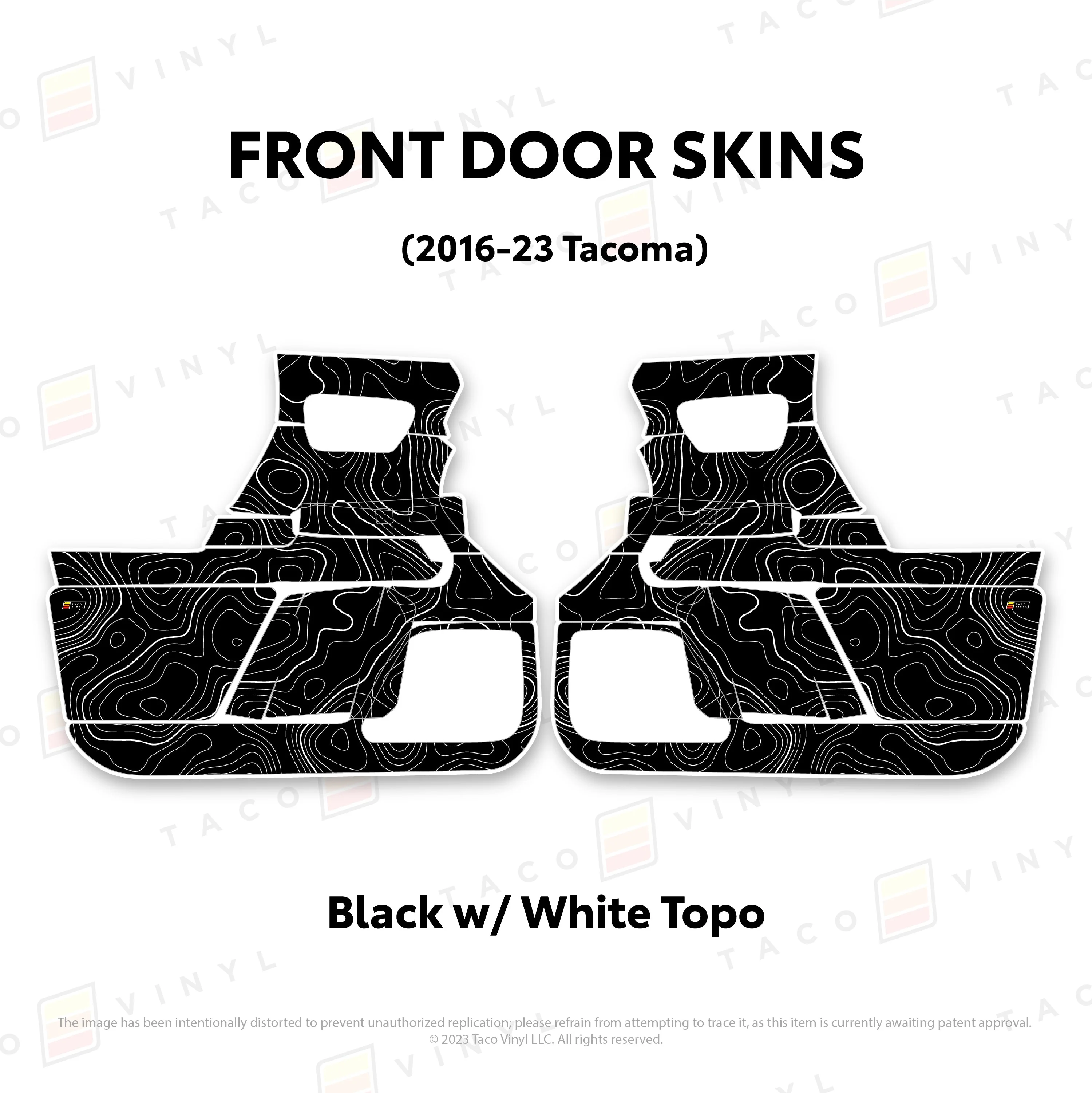 Taco Vinyl Door Skins for Tacoma (2016-2023) - Image 46