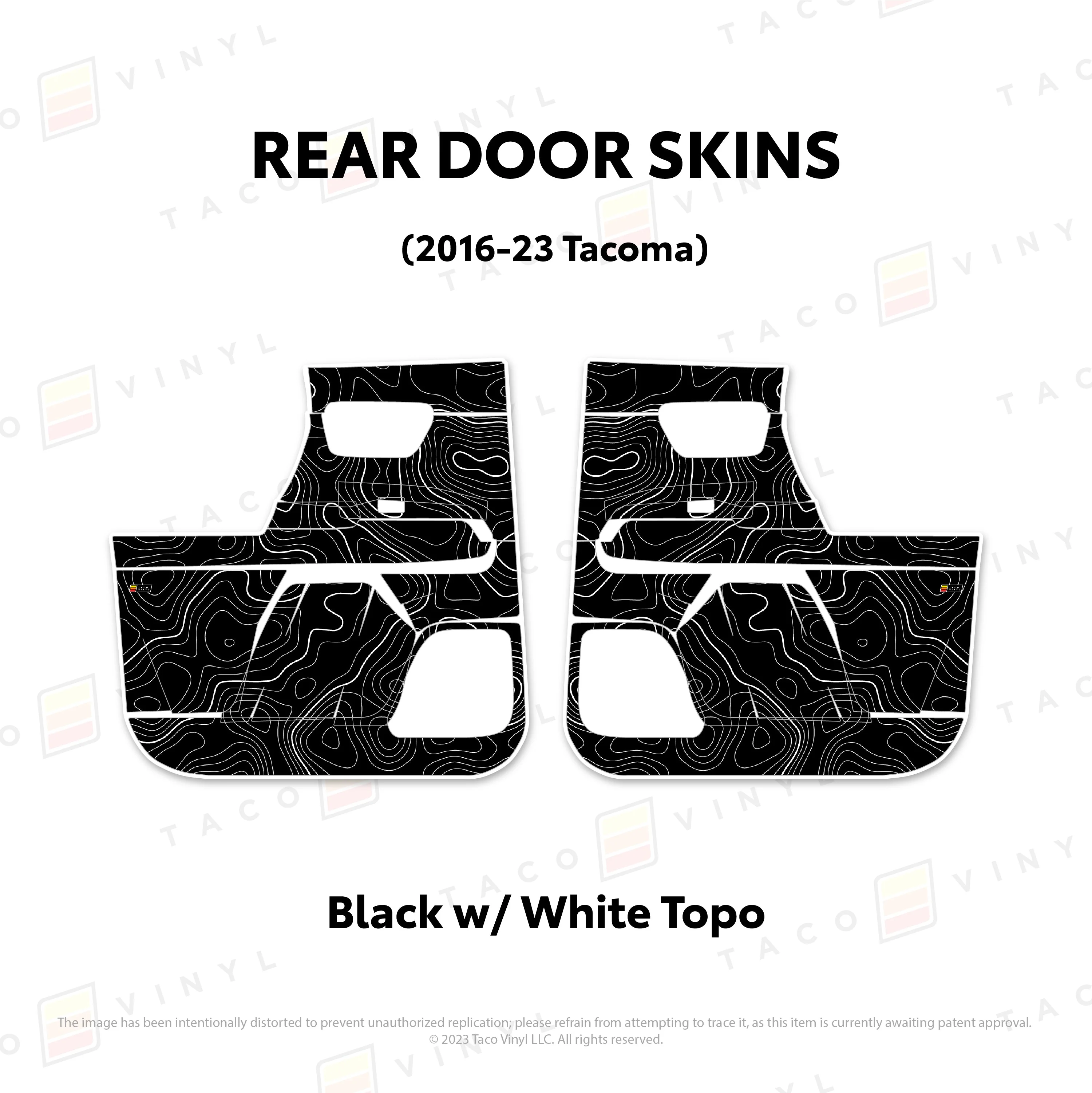 Taco Vinyl Door Skins for Tacoma (2016-2023) - Image 47