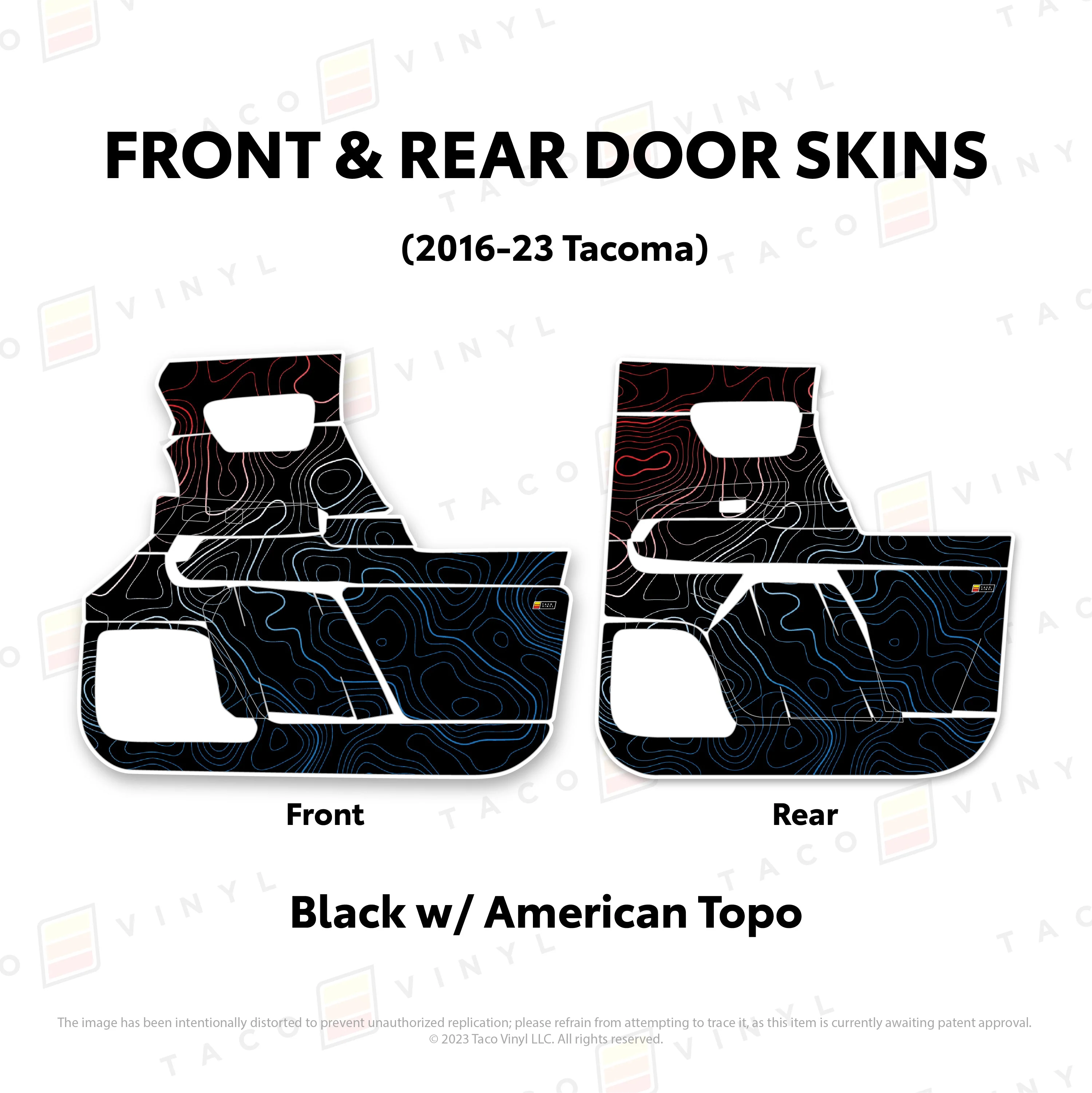 Taco Vinyl Door Skins for Tacoma (2016-2023) - Image 48