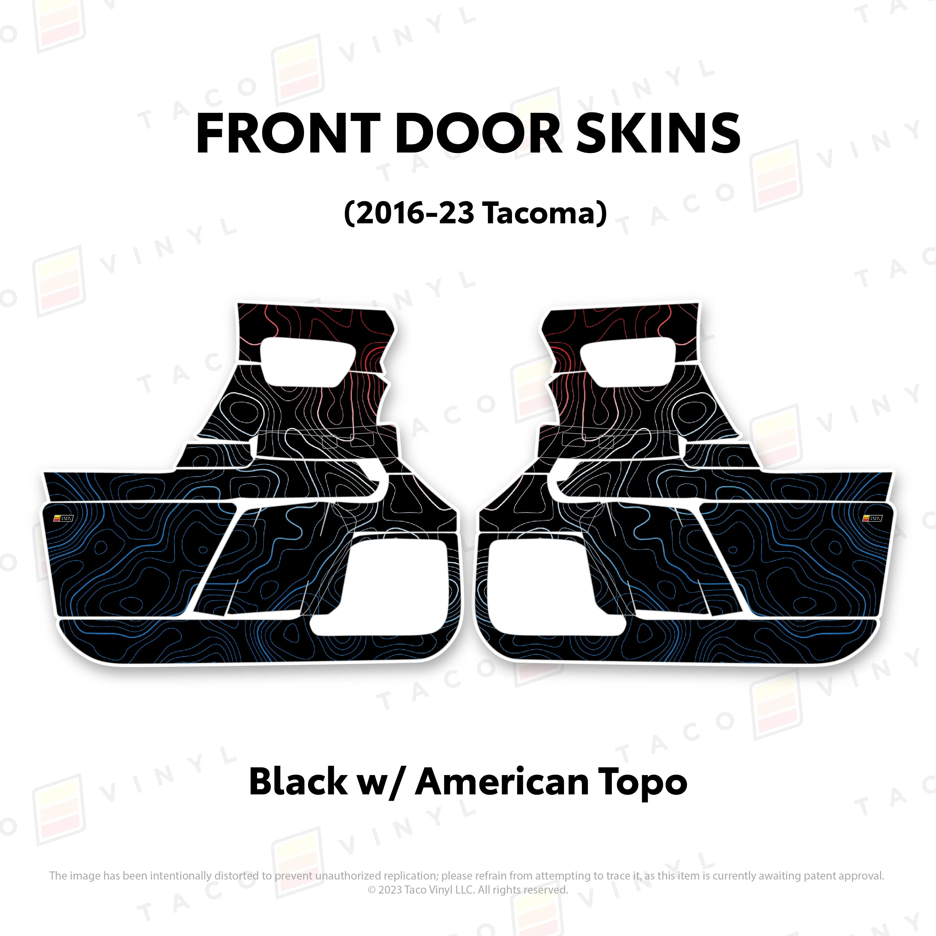 Taco Vinyl Door Skins for Tacoma (2016-2023) - Image 49