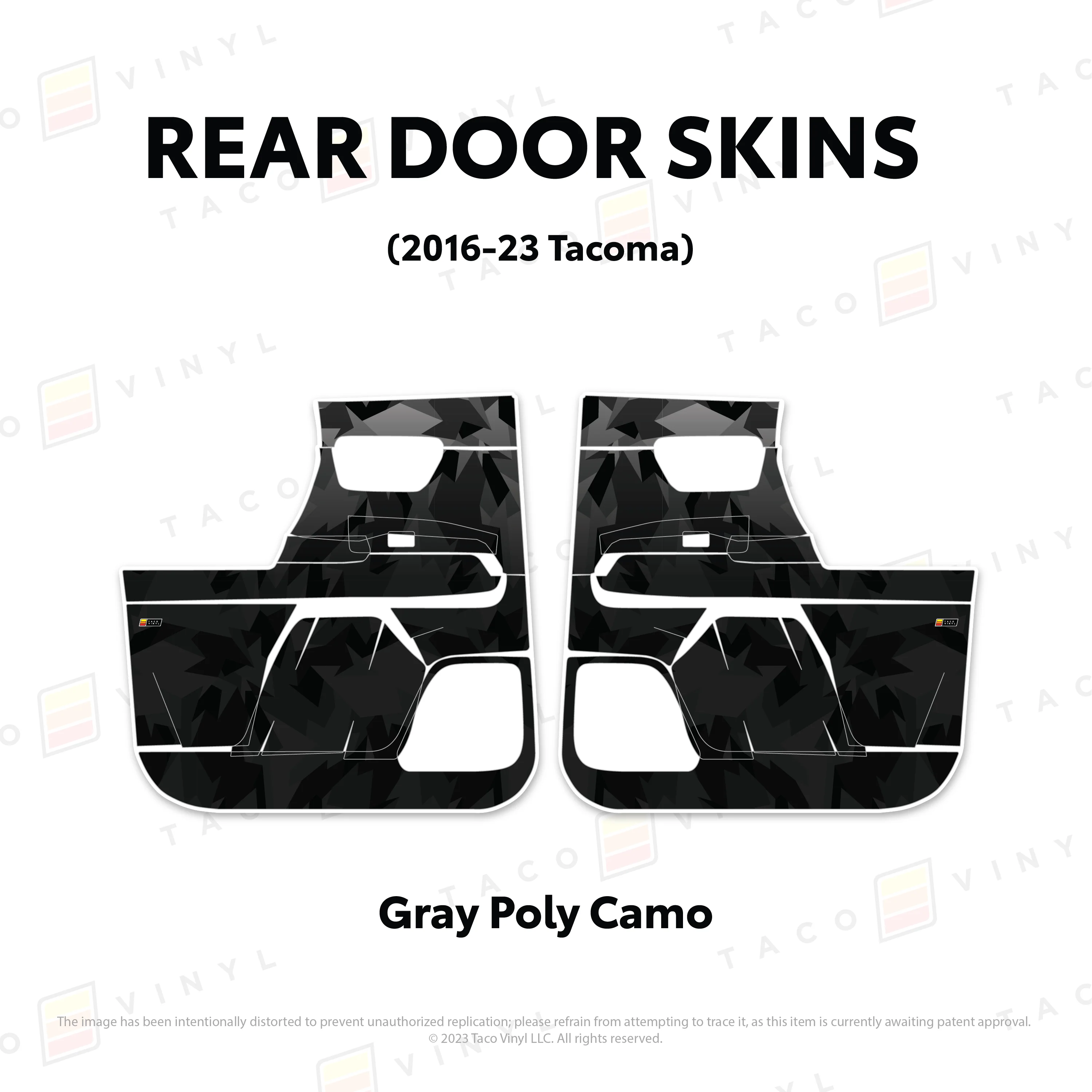 Taco Vinyl Door Skins for Tacoma (2016-2023) - Image 5