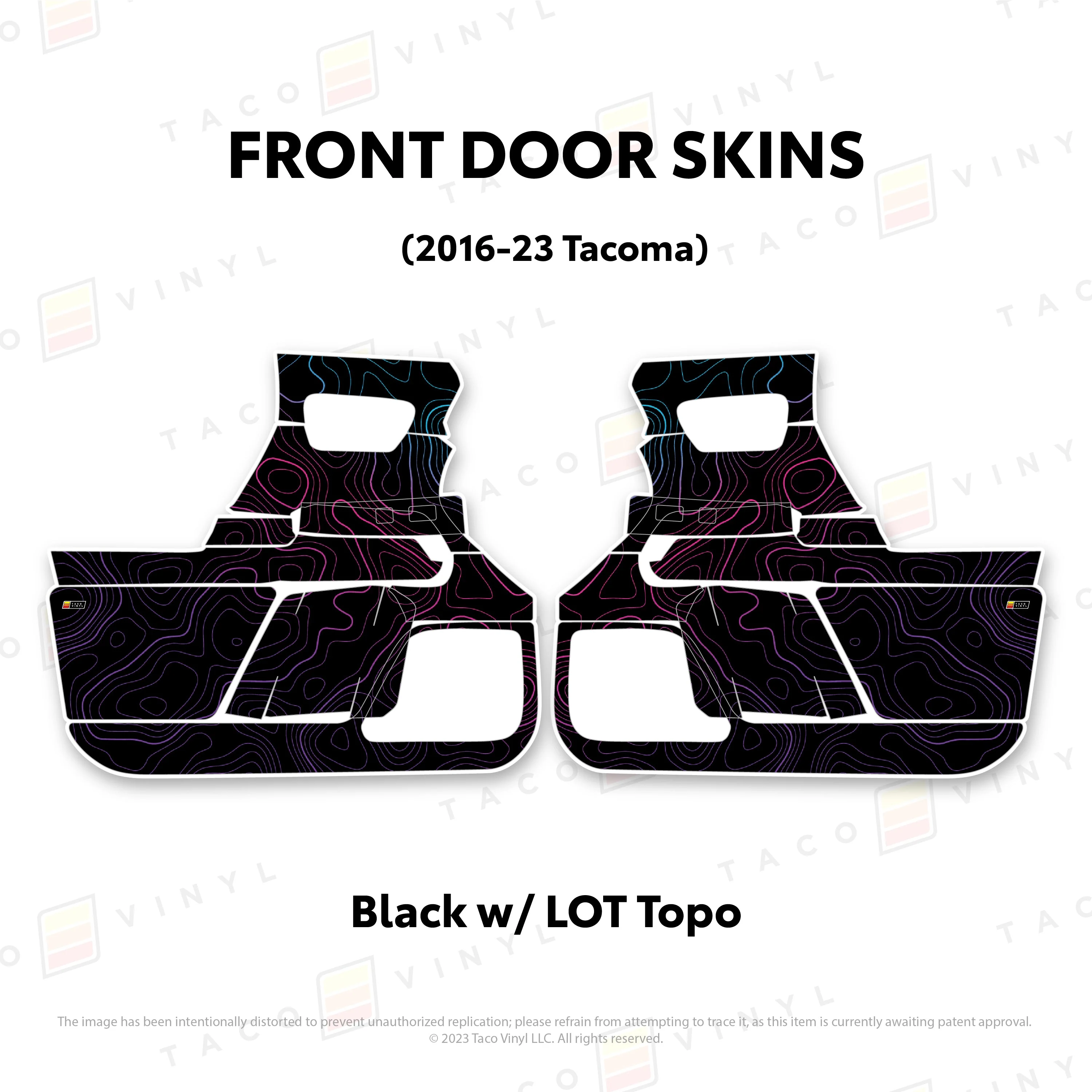 Taco Vinyl Door Skins for Tacoma (2016-2023) - Image 52