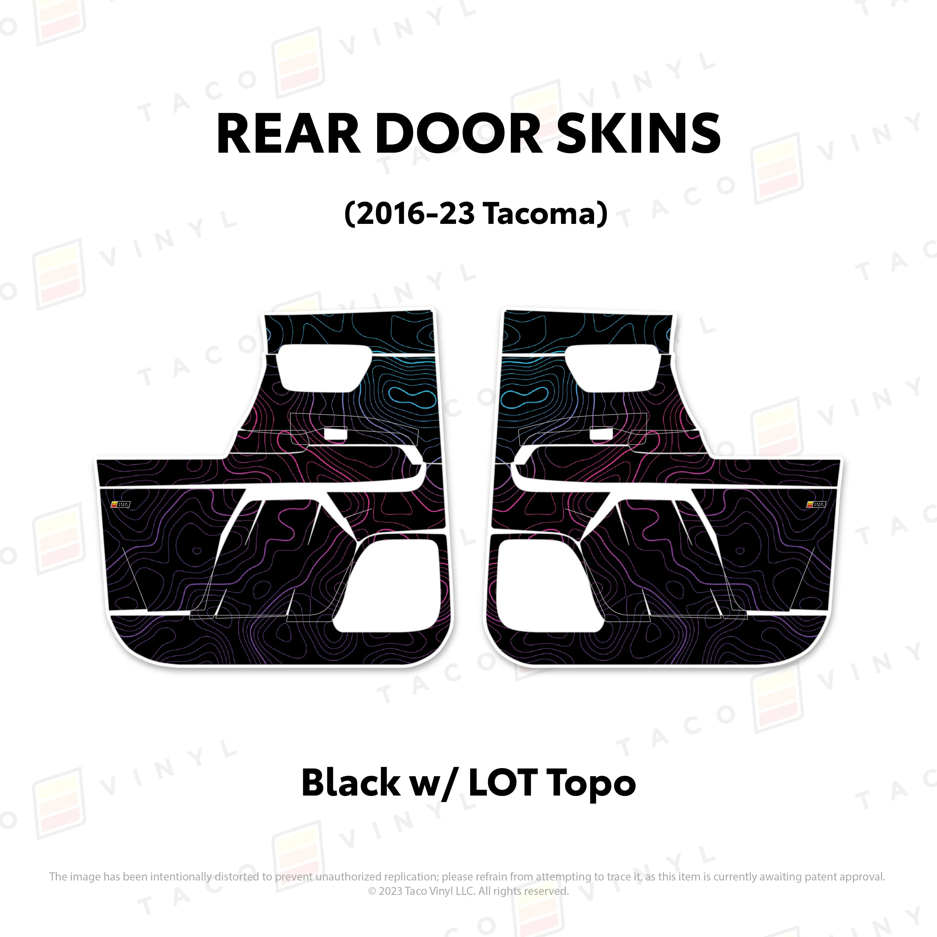 Taco Vinyl Door Skins for Tacoma (2016-2023) - Image 53