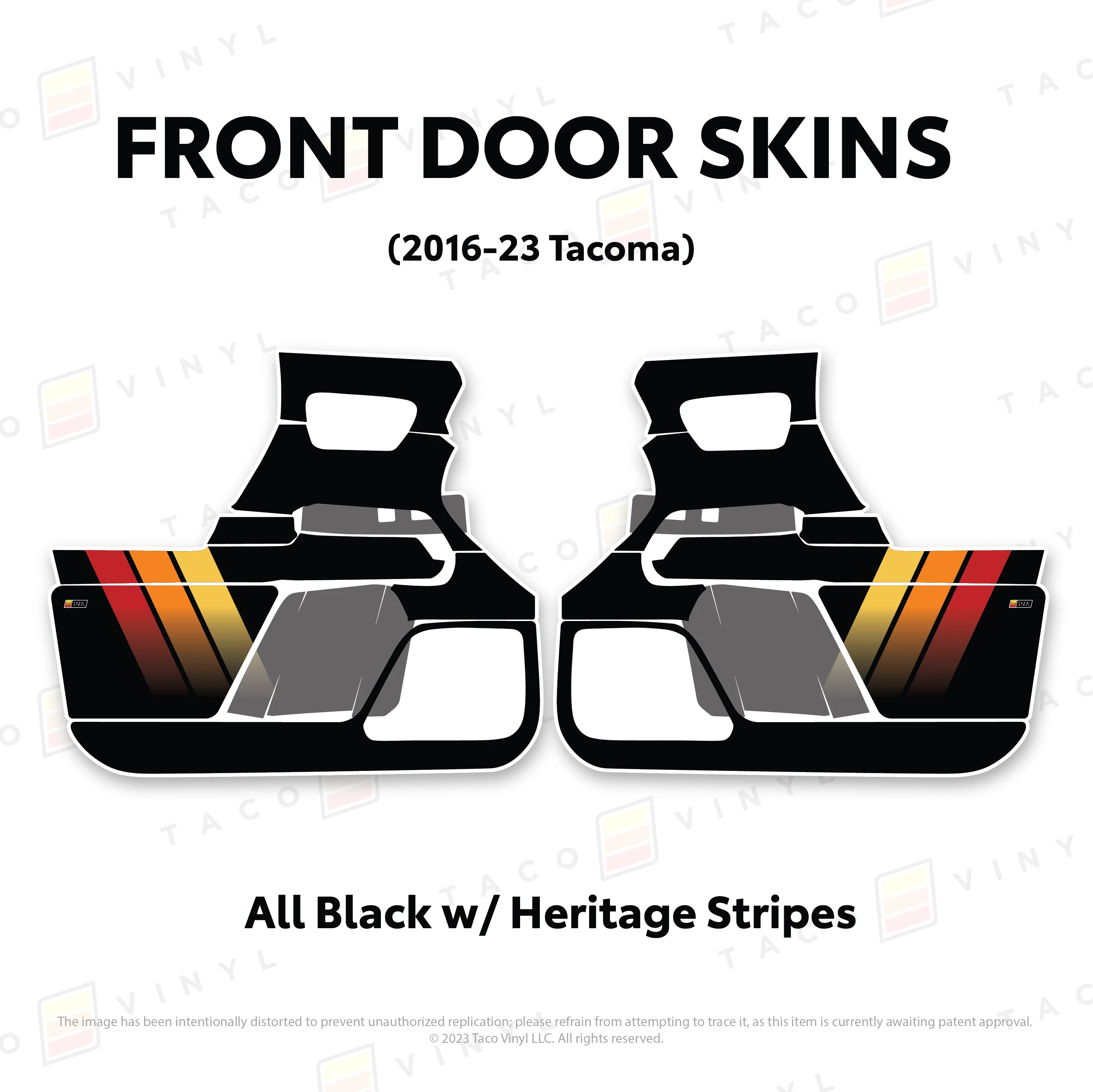 Taco Vinyl Door Skins for Tacoma (2016-2023) - Image 55