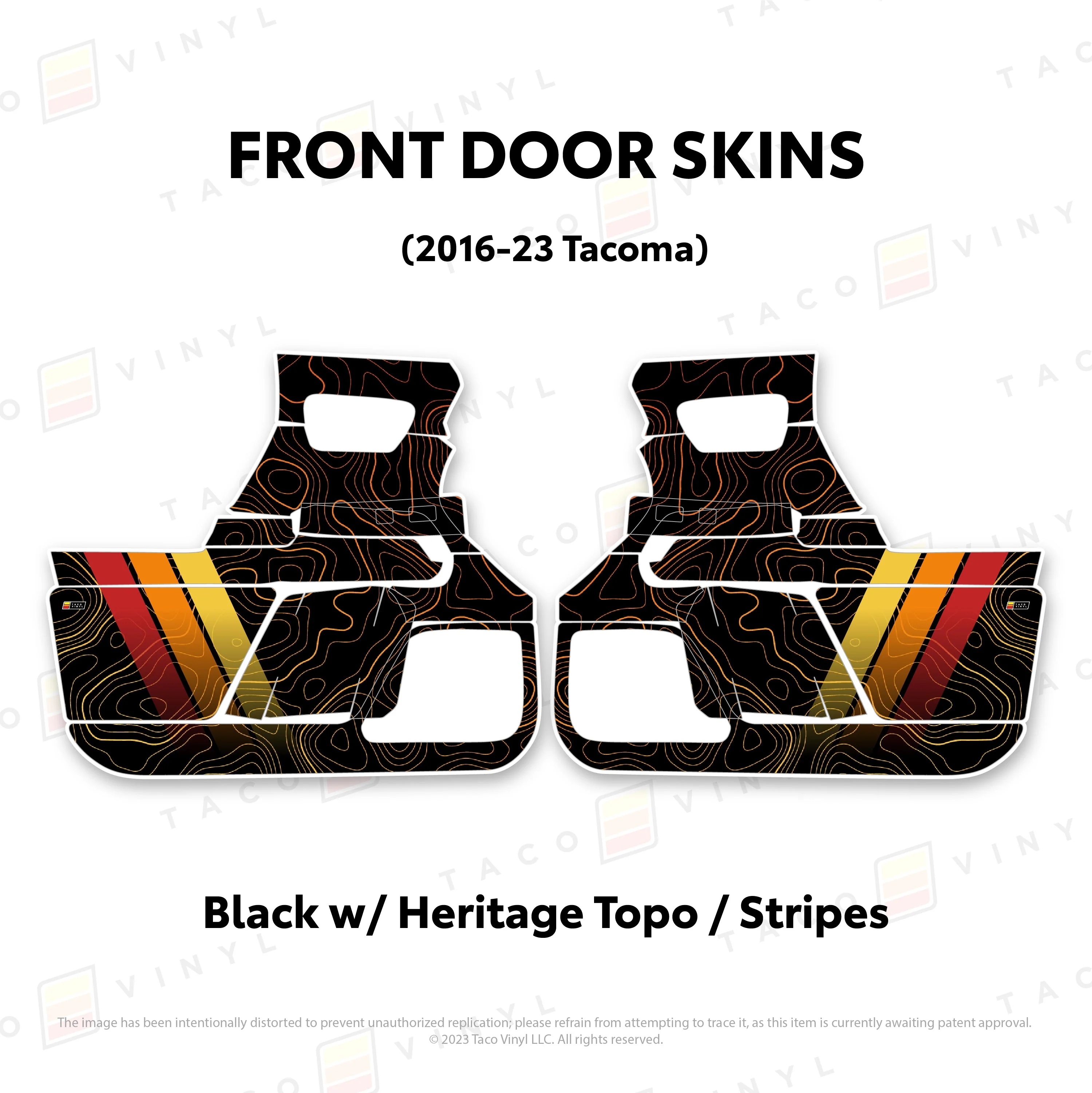 Taco Vinyl Door Skins for Tacoma (2016-2023) - Image 58