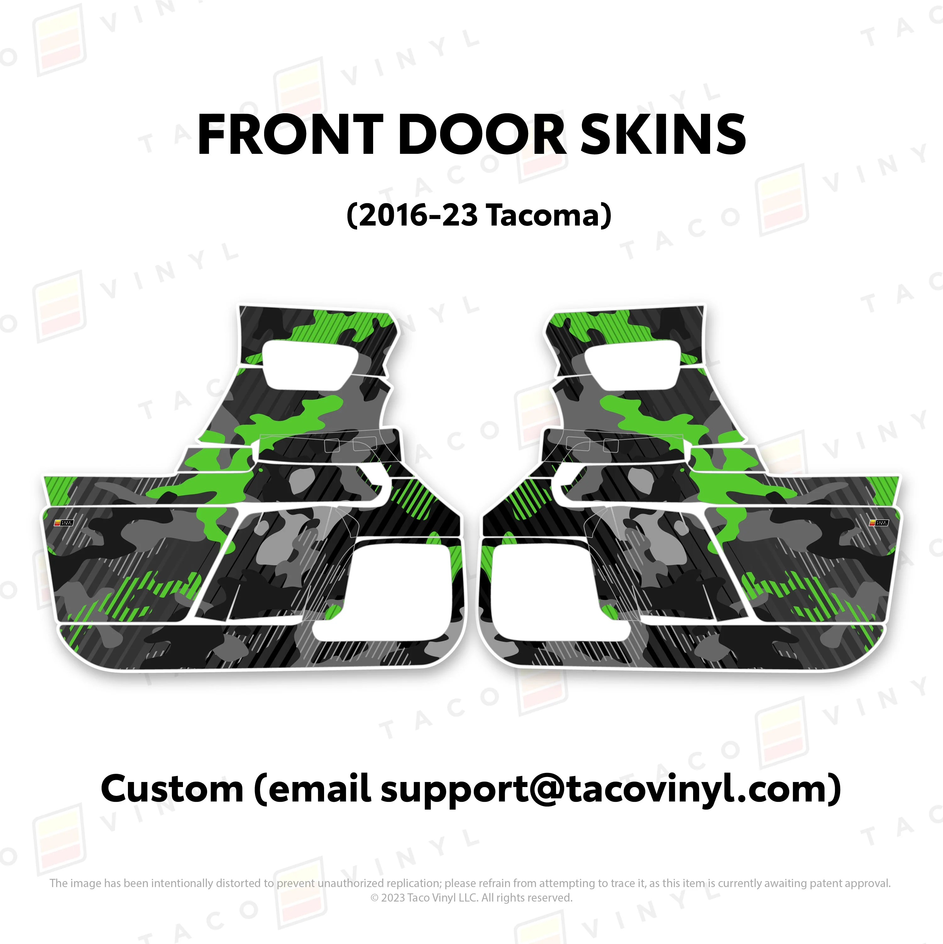 Taco Vinyl Door Skins for Tacoma (2016-2023) - Image 61