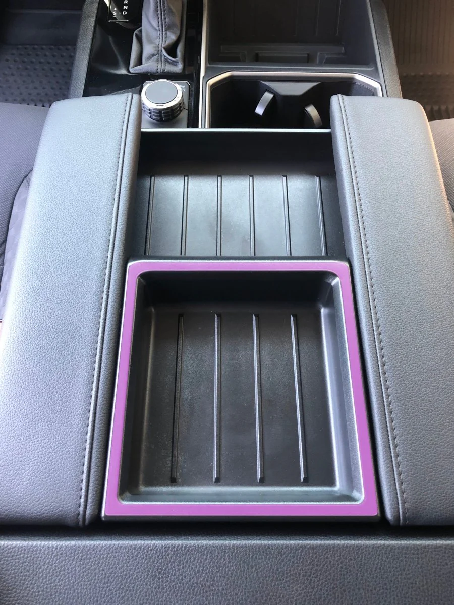 Tufskinz Center Console Compartment Accent Trim Overlay for Tundra (2022-2026) - Image 9