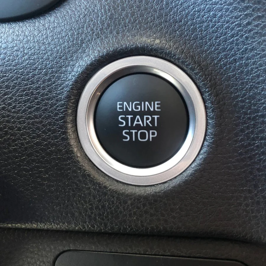 Tufskinz Push to Start Button Accent Trim Overlay for Tundra (2022-2026) - Image 5