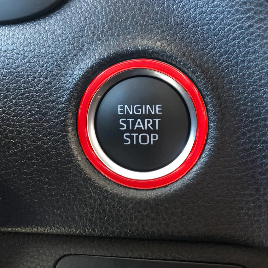 Tufskinz Push to Start Button Accent Trim Overlay for Tundra (2022-2026) - Image 8